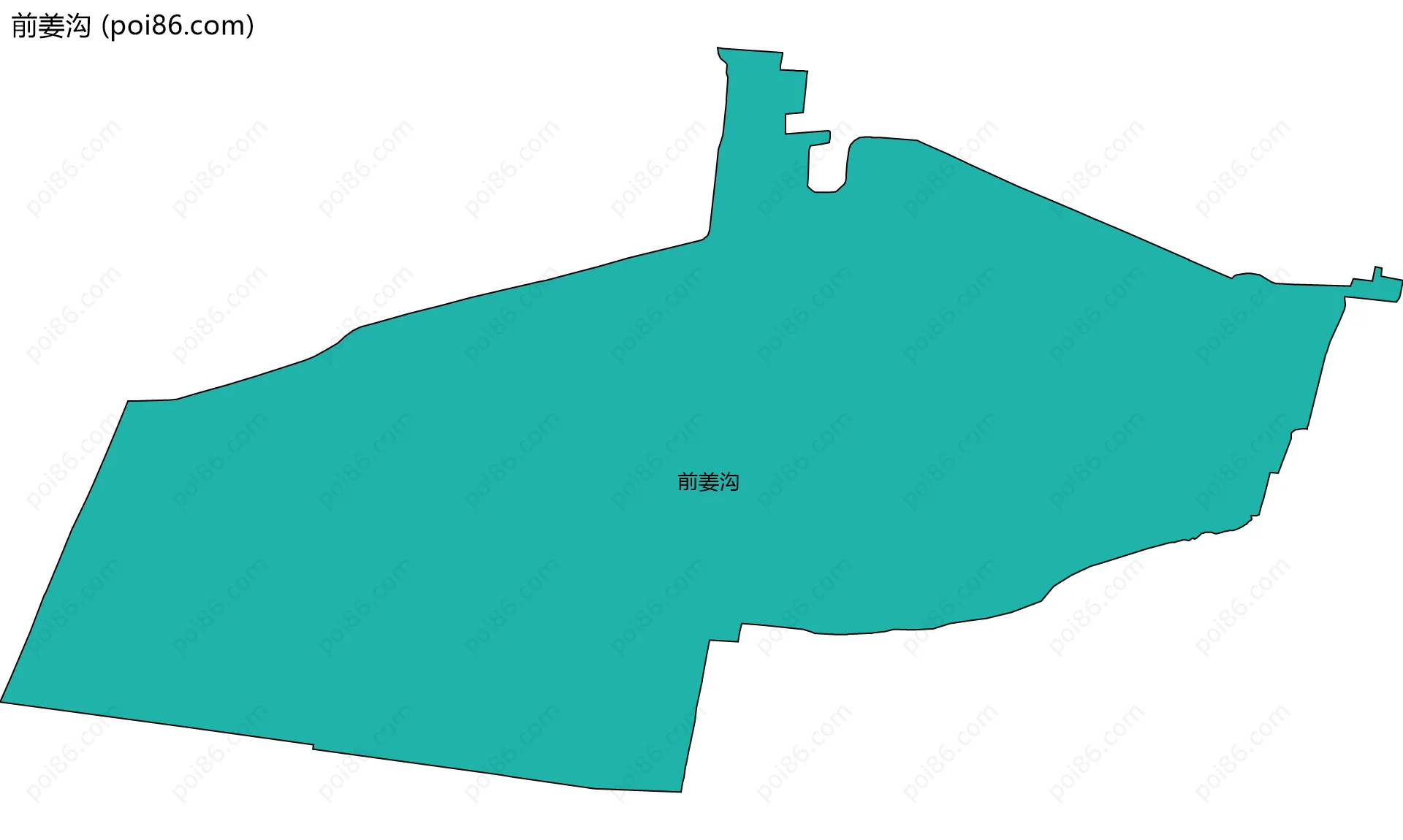 前姜沟边界地图