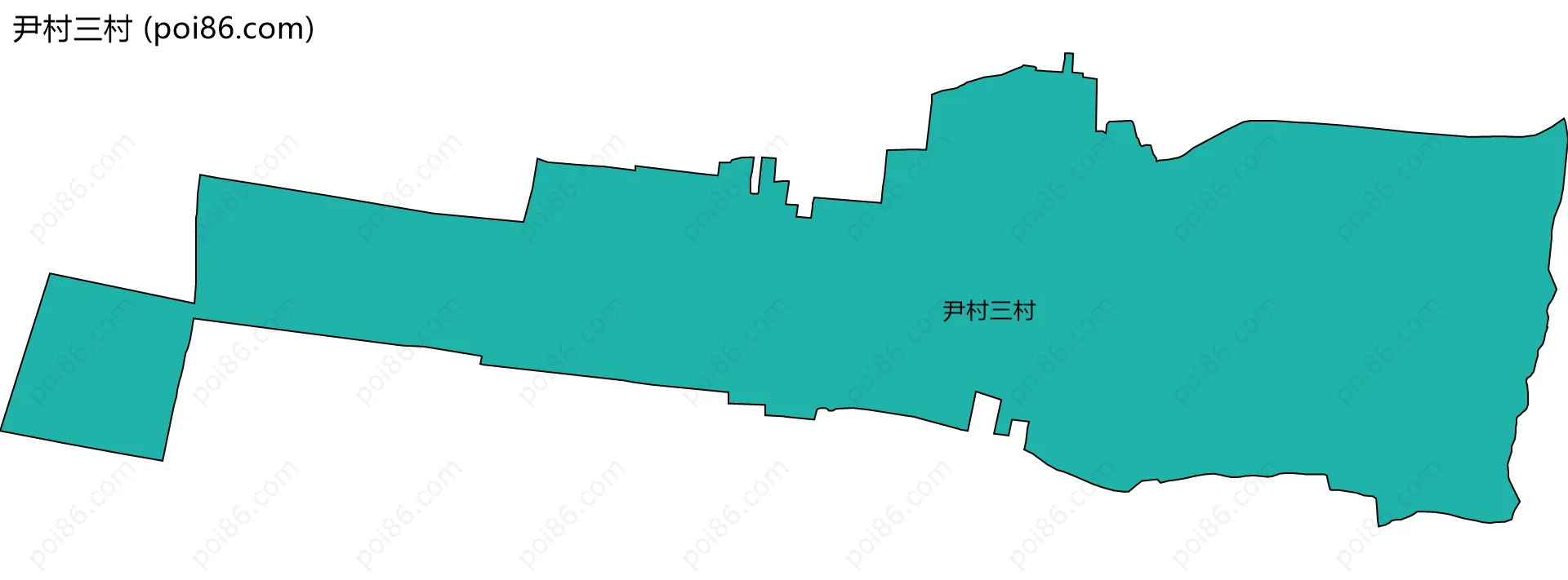 尹村三村边界地图