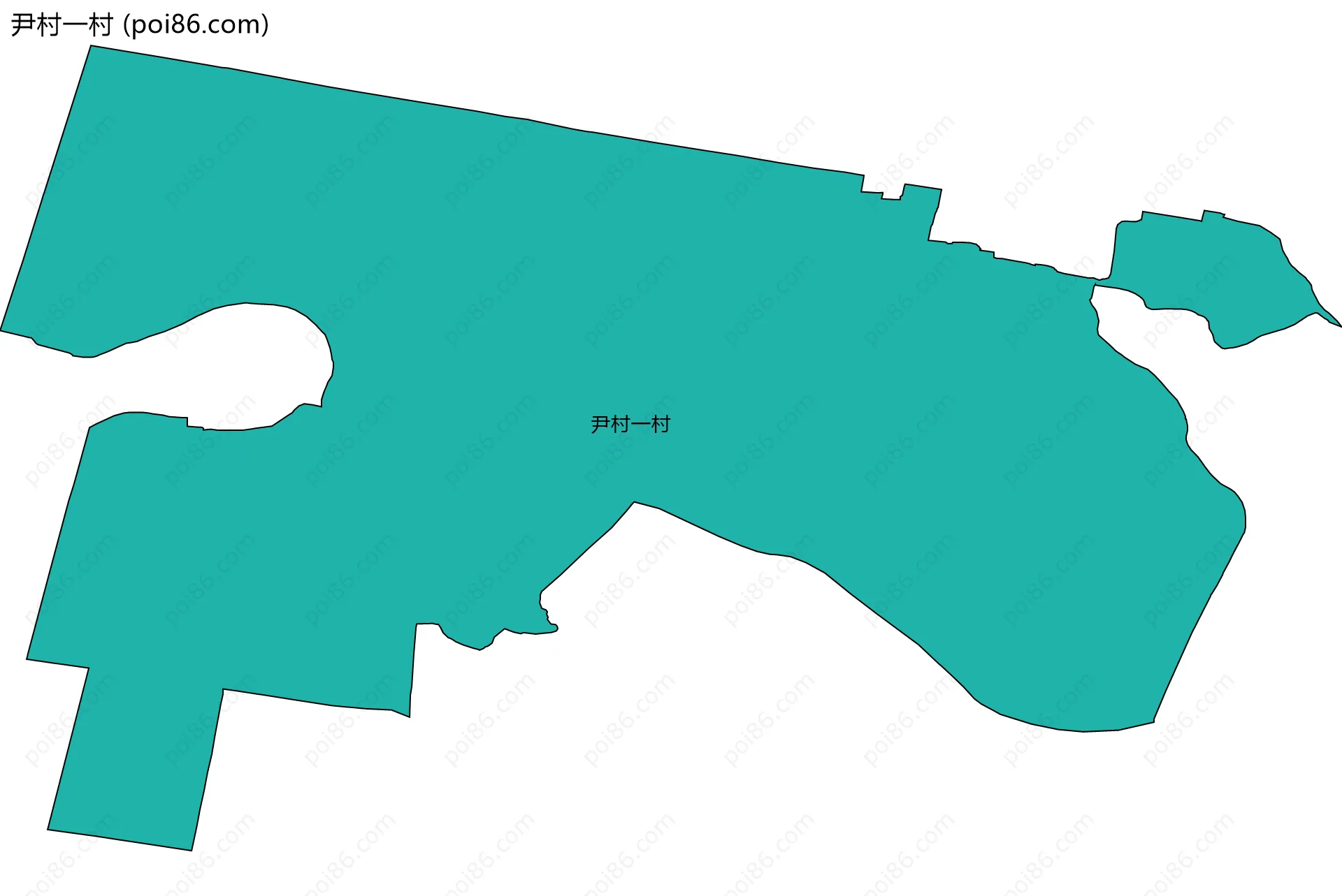 尹村一村边界地图