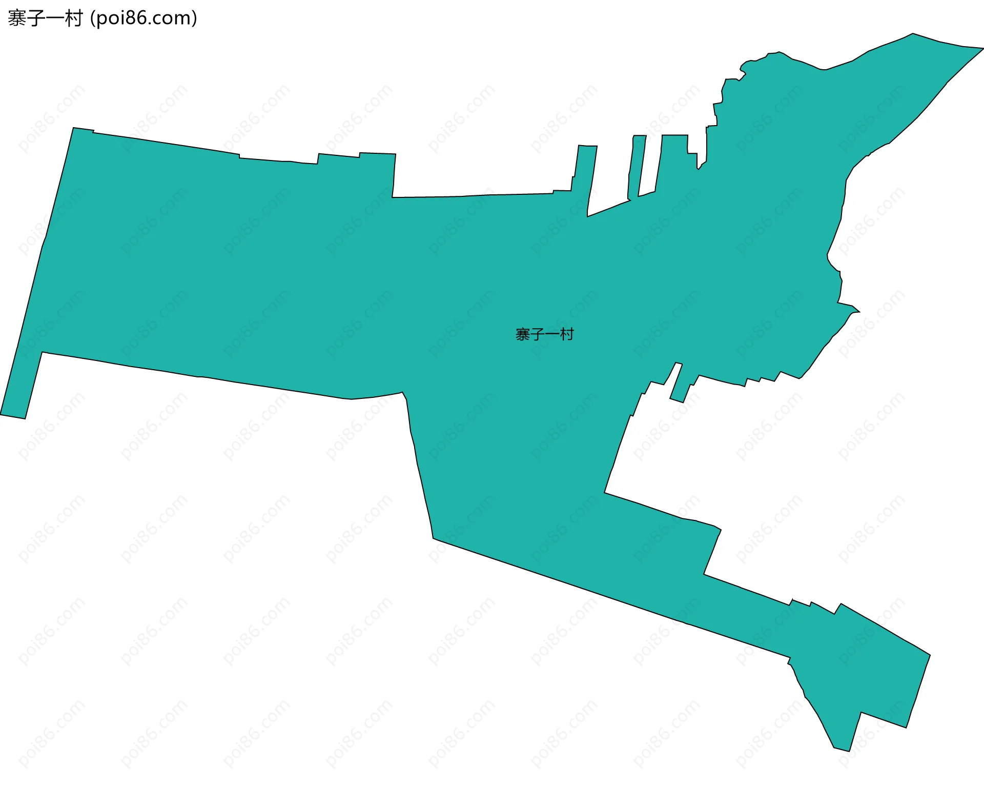寨子一村边界地图