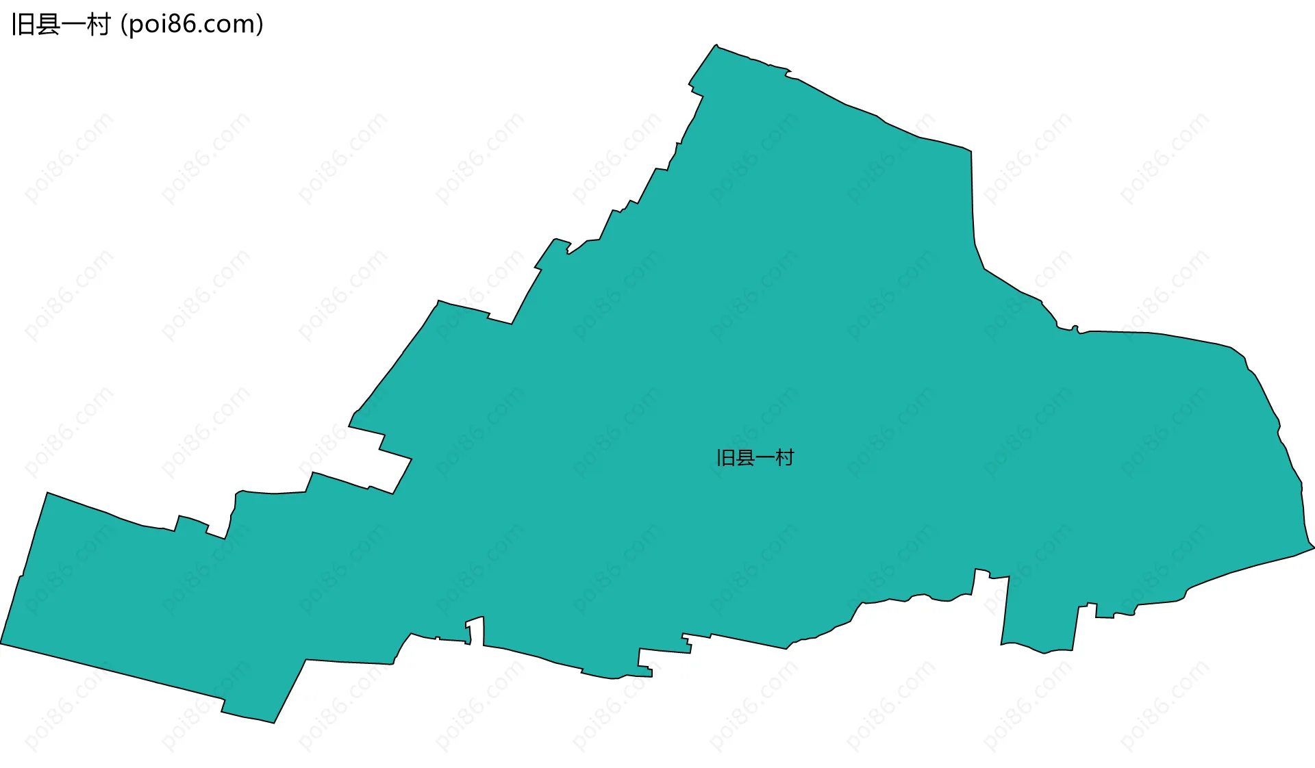 旧县一村边界地图