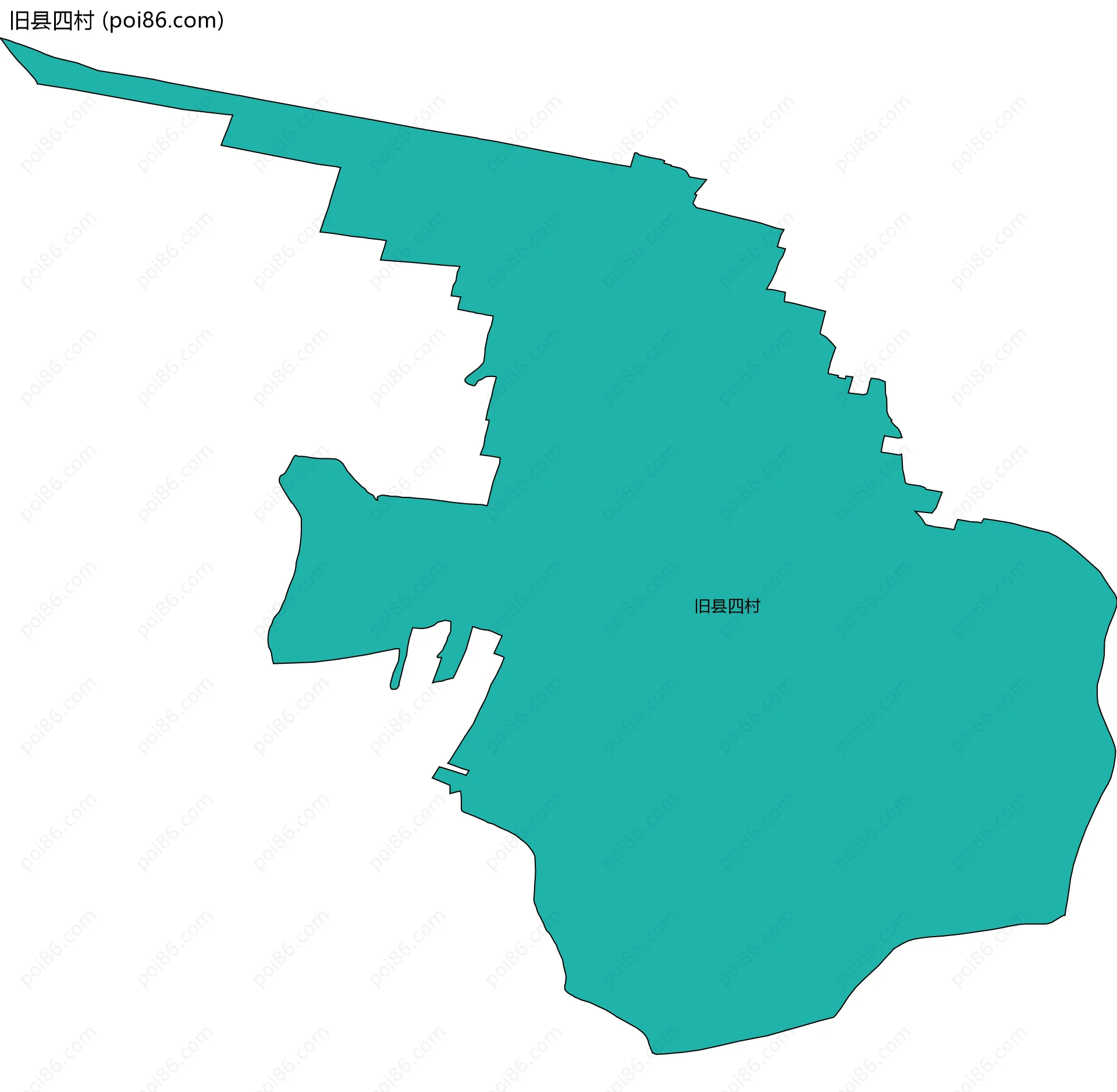 旧县四村边界地图