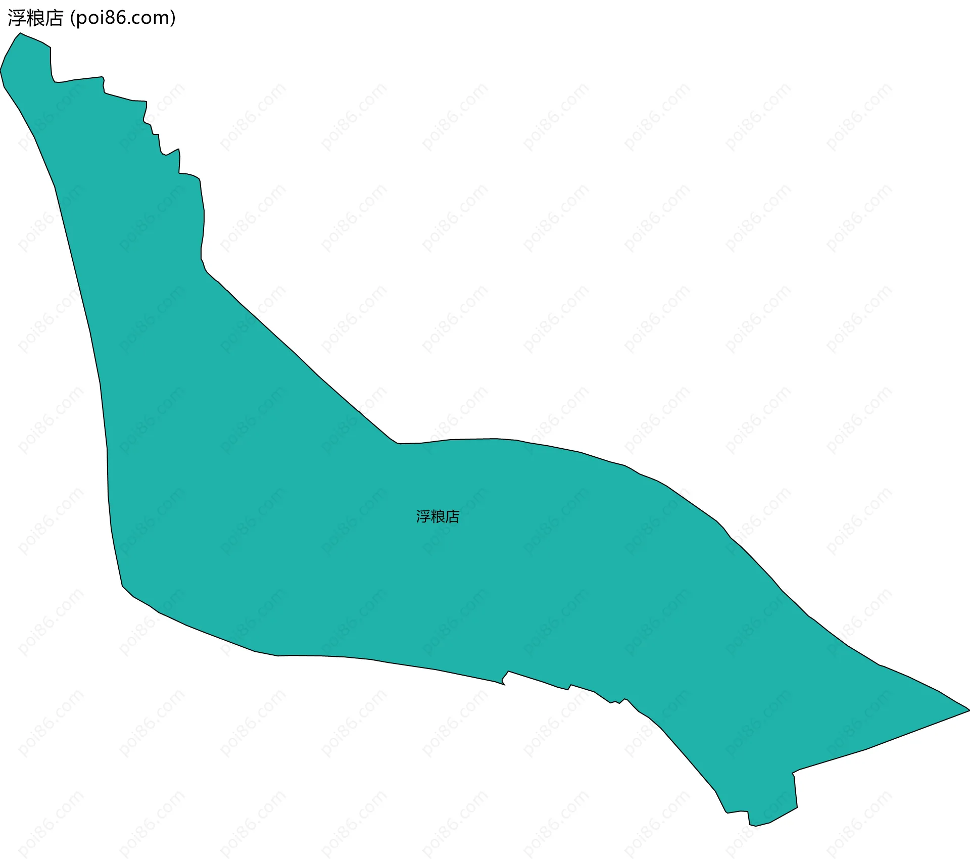 浮粮店边界地图