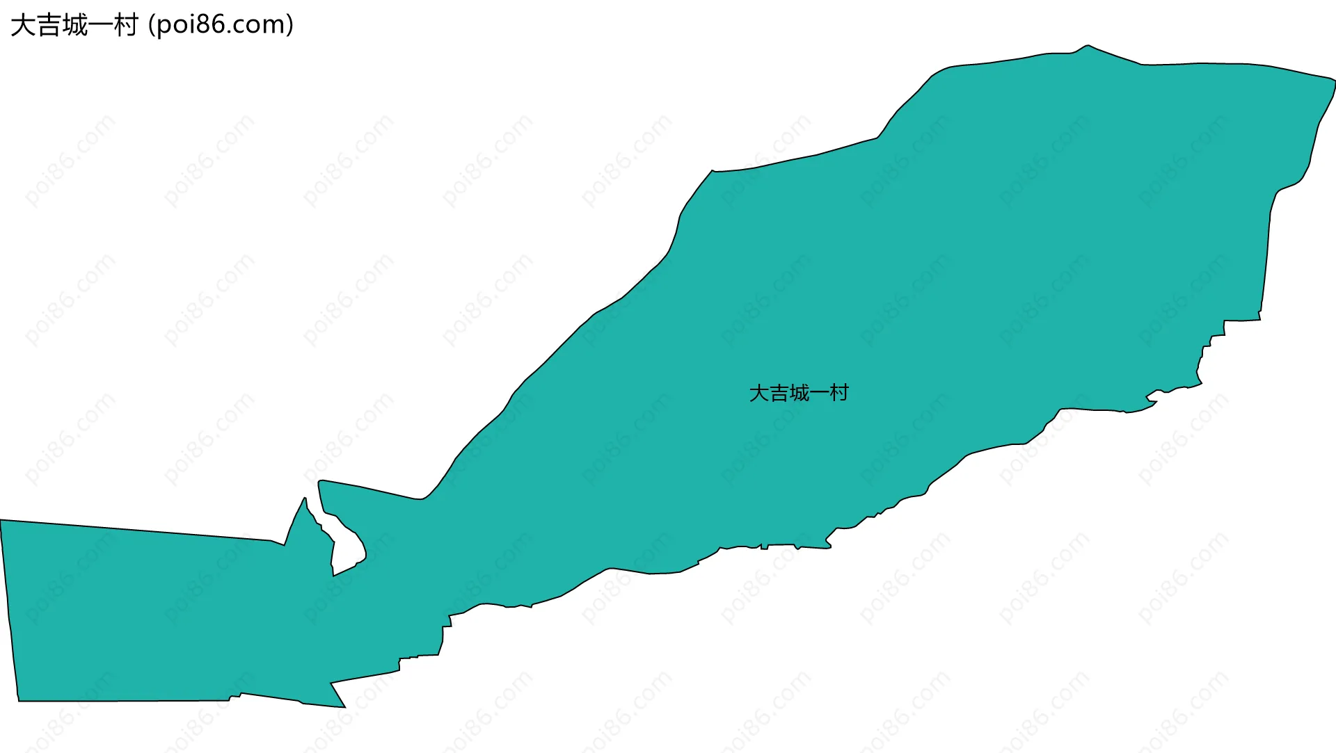 大吉城一村边界地图