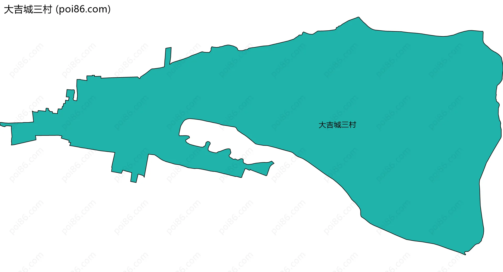 大吉城三村边界地图