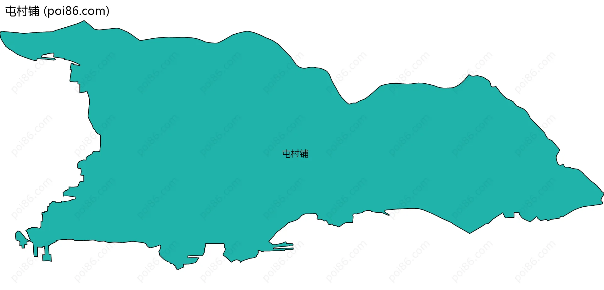 屯村铺边界地图