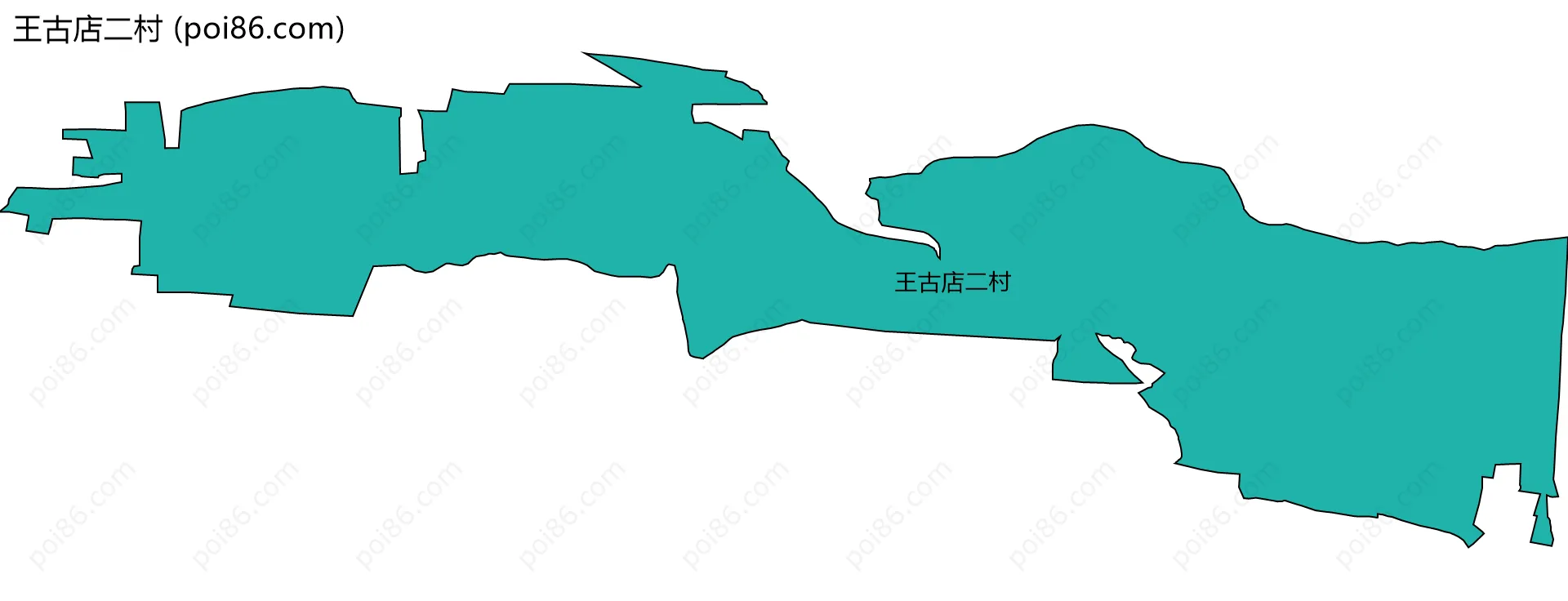 王古店二村边界地图