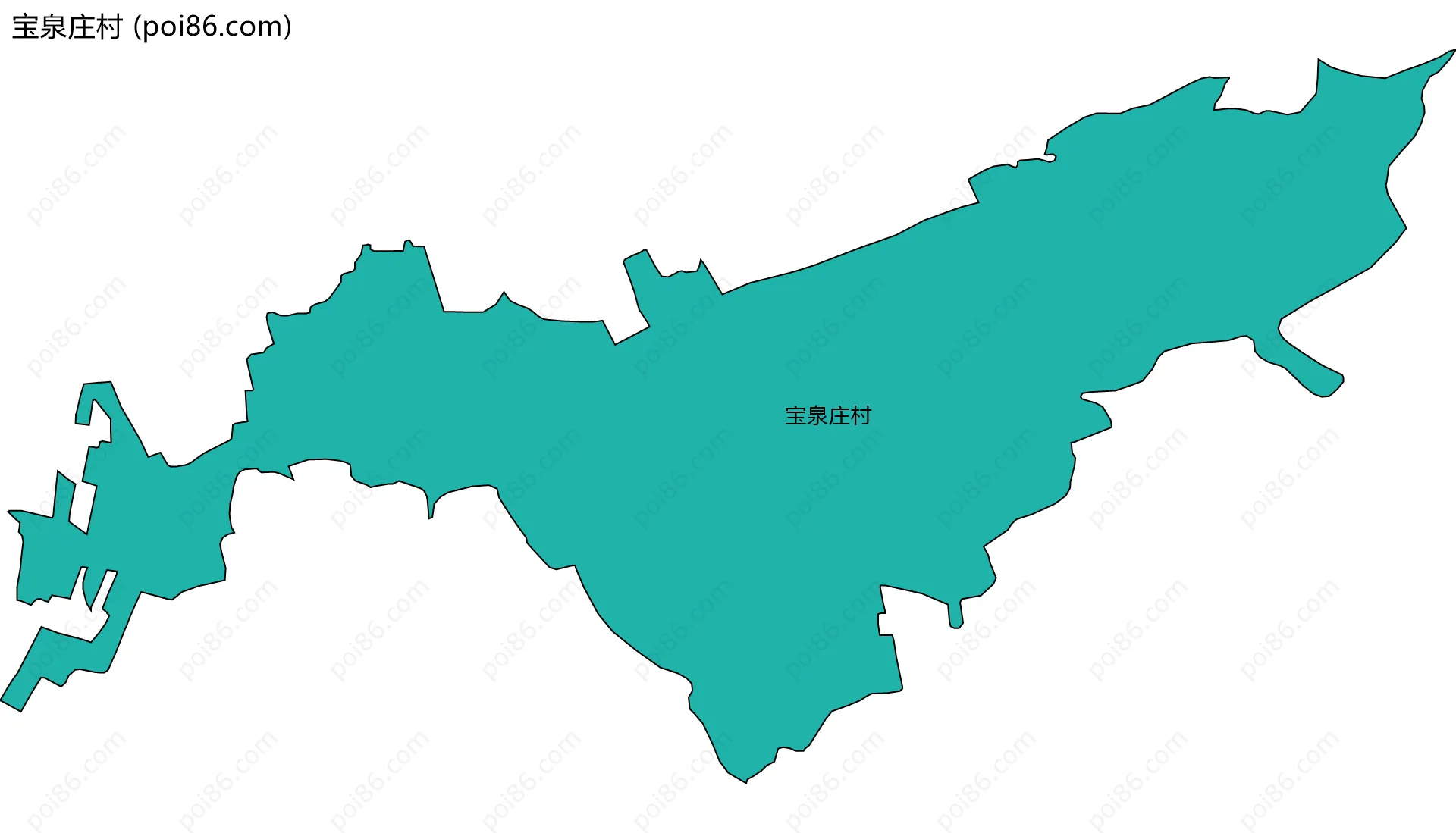 宝泉庄村边界地图