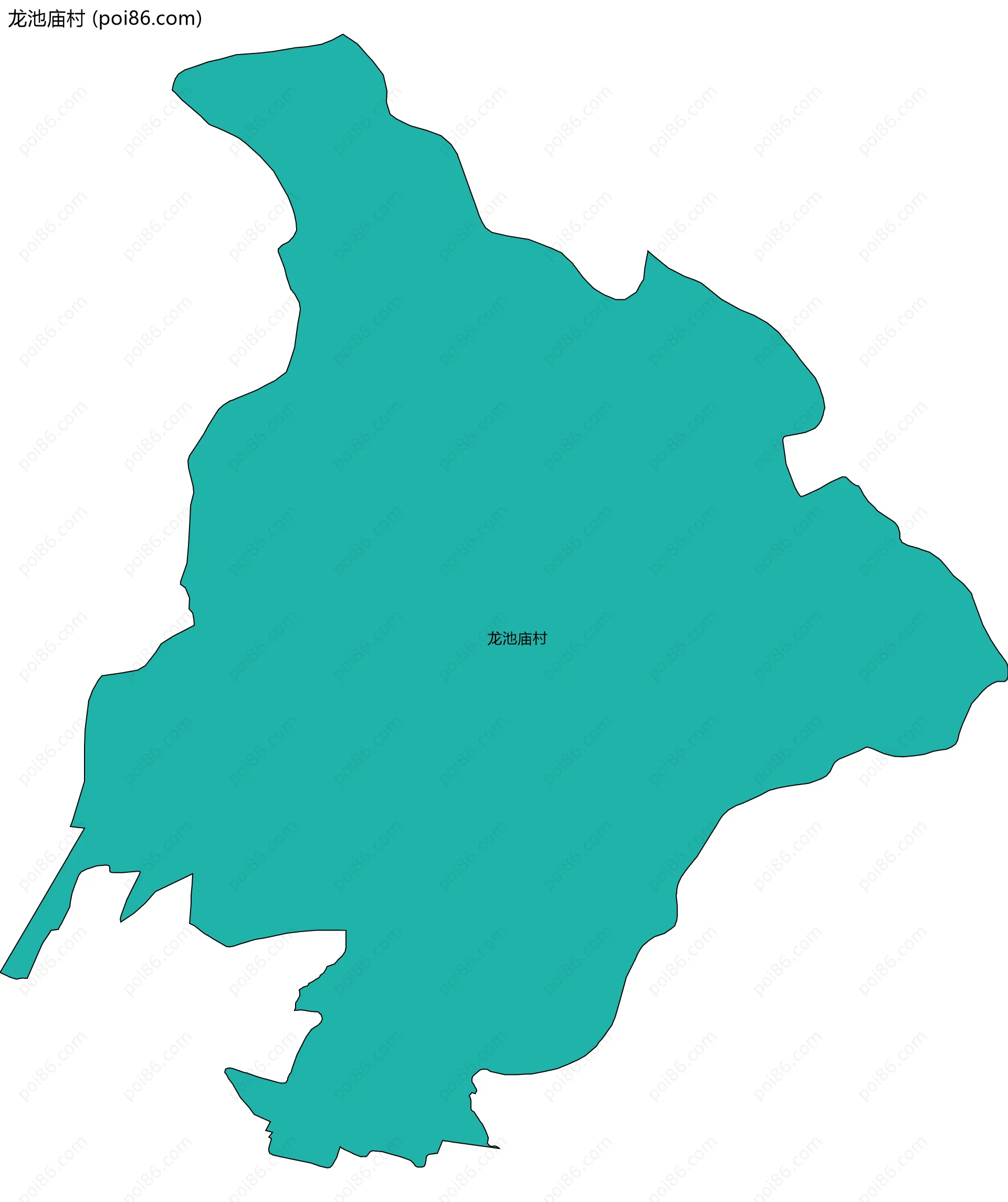 龙池庙村边界地图