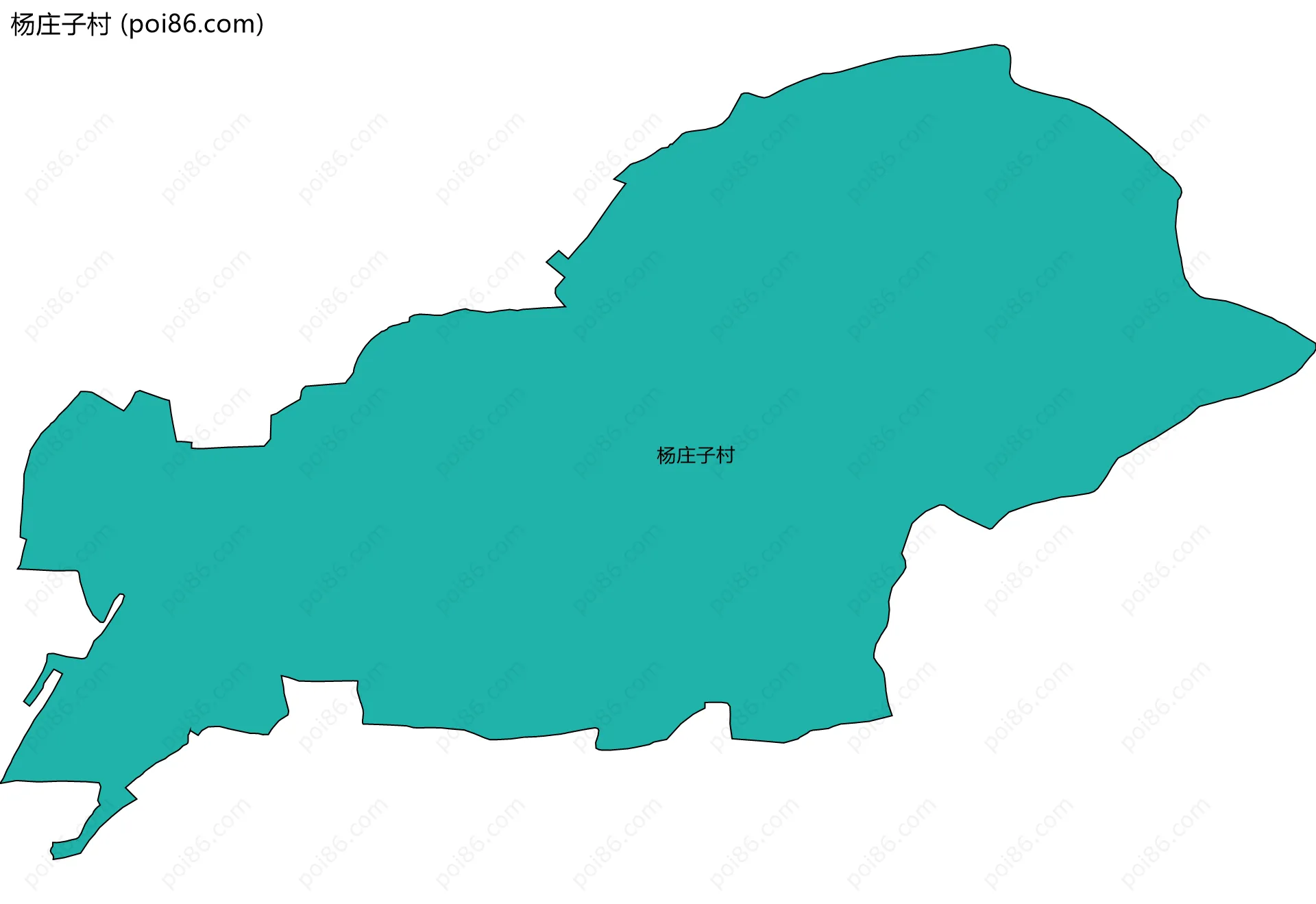 杨庄子村边界地图