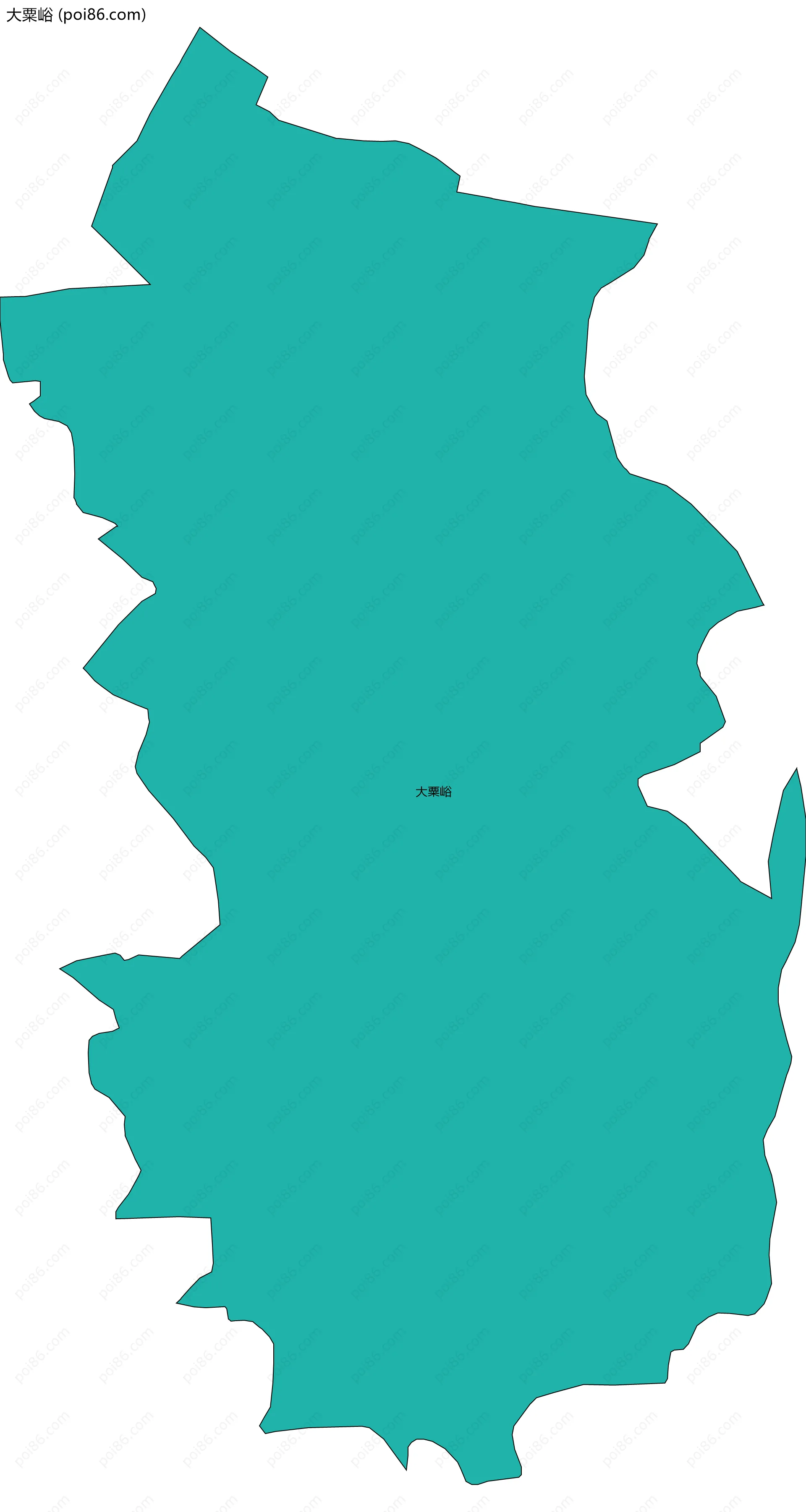 大粟峪边界地图