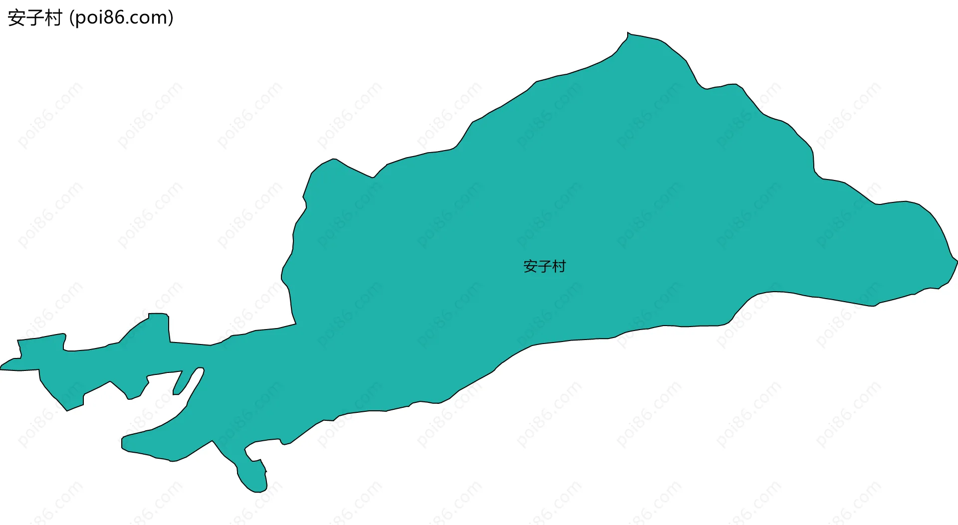 安子村边界地图