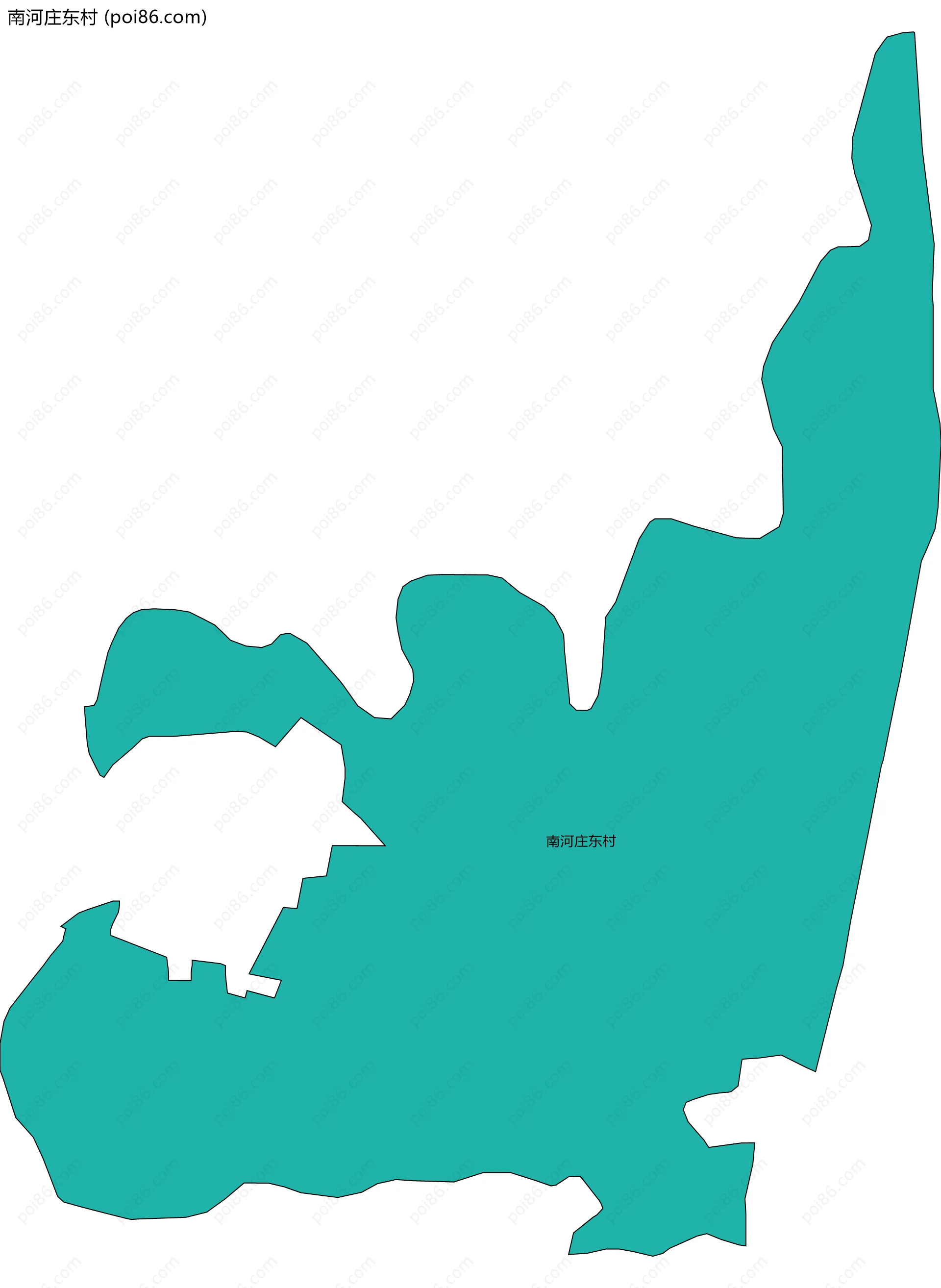 南河庄东村边界地图