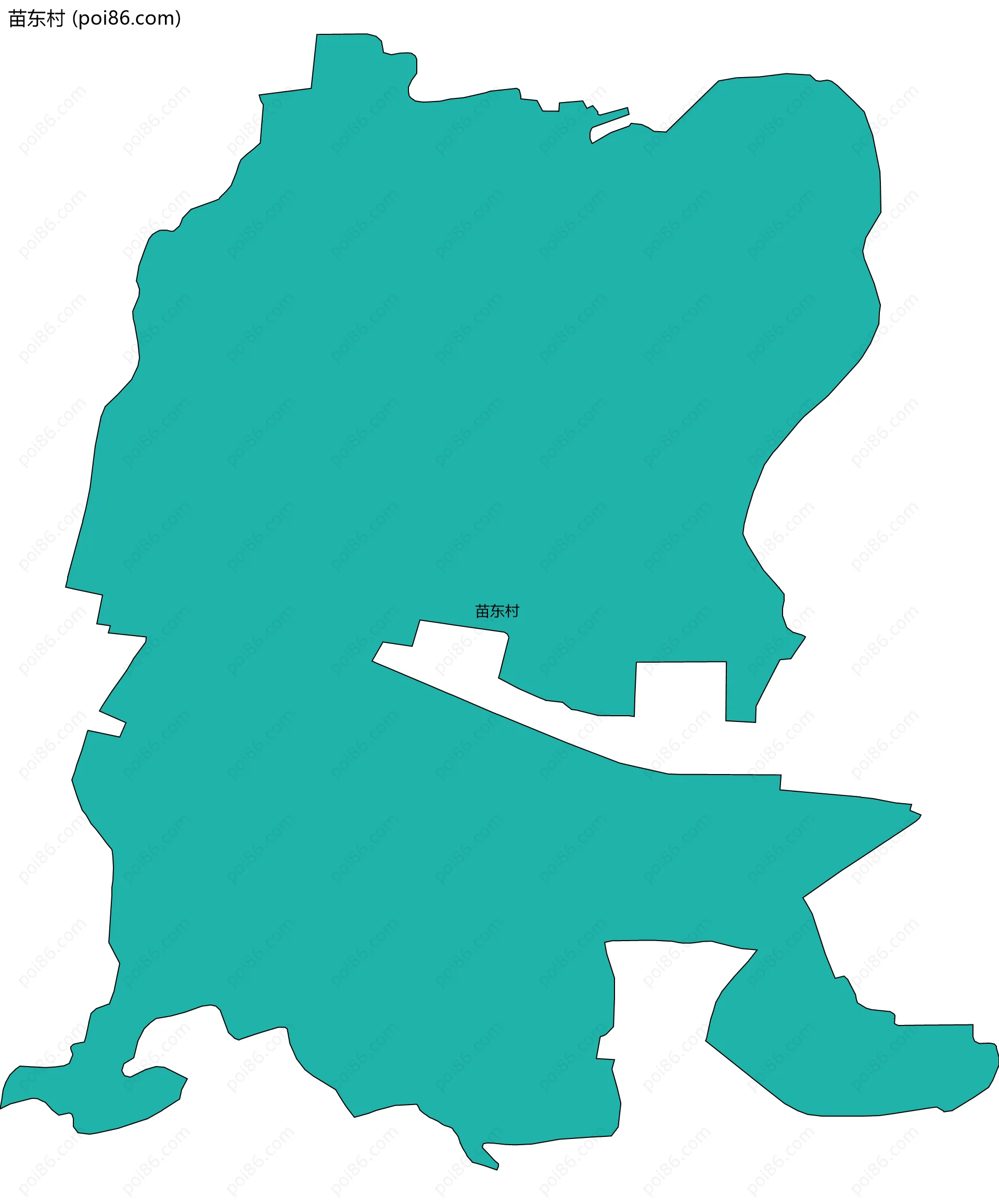 苗东村边界地图