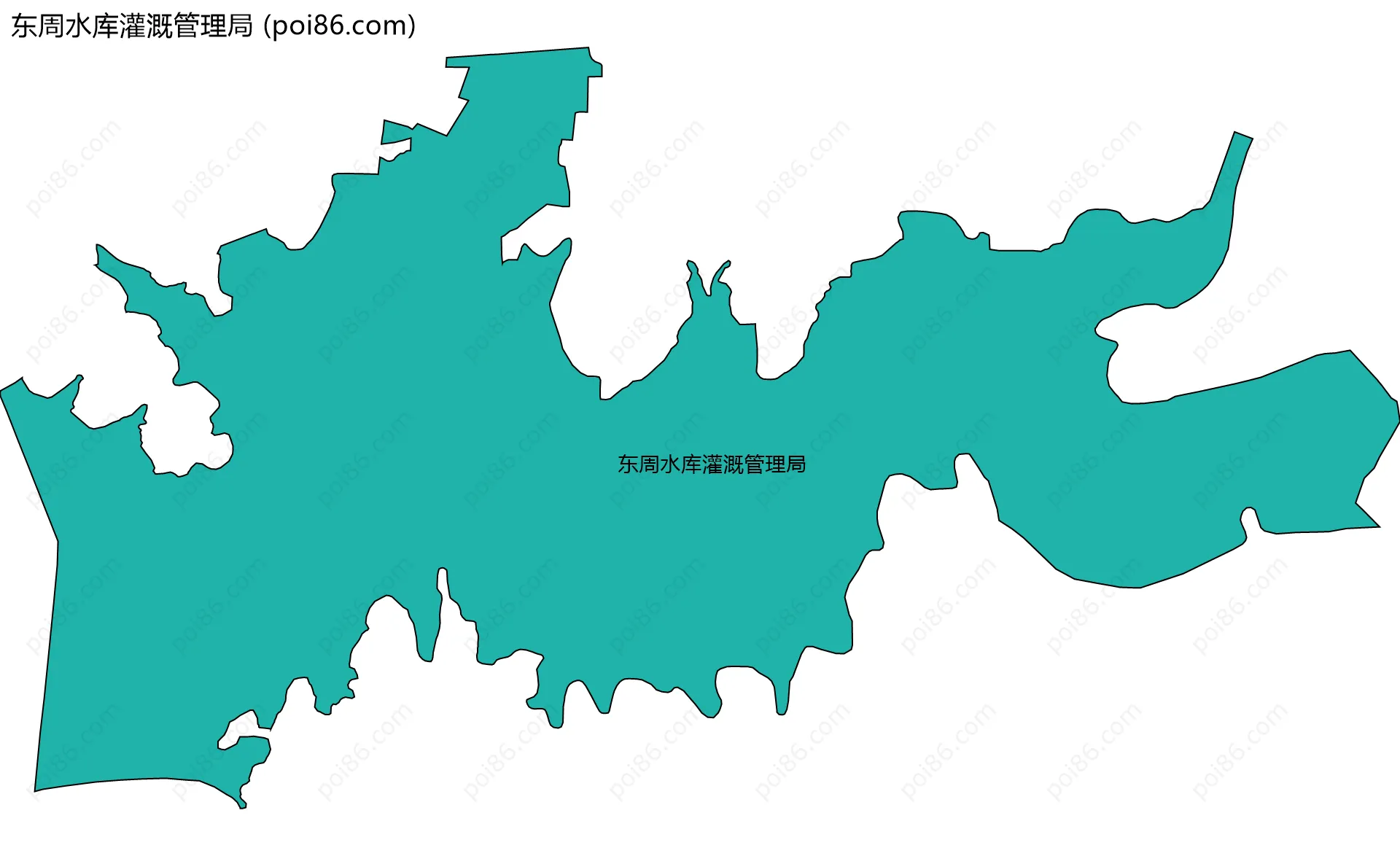 东周水库灌溉管理局边界地图