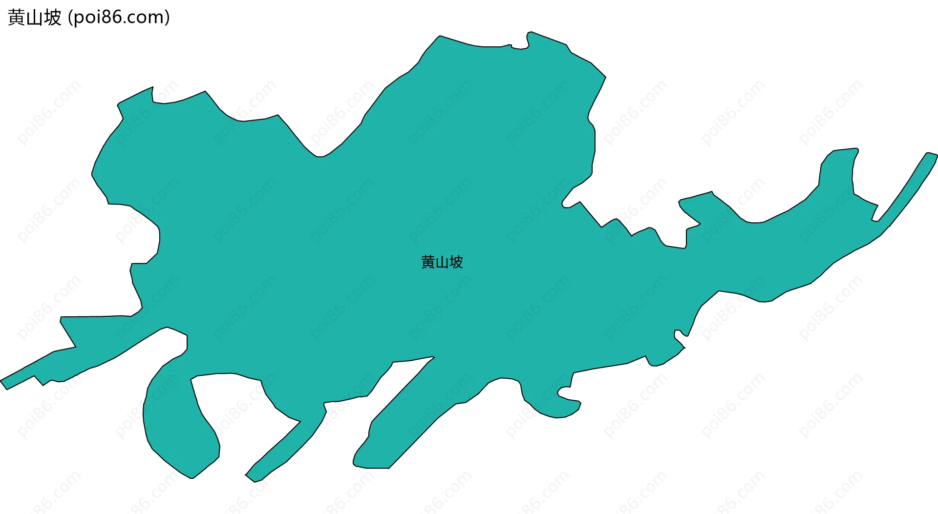 黄山坡边界地图