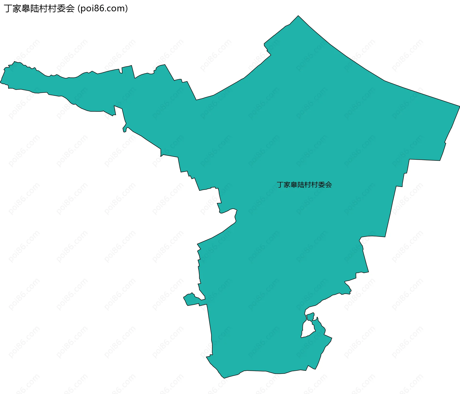 丁家皋陆村村委会边界地图