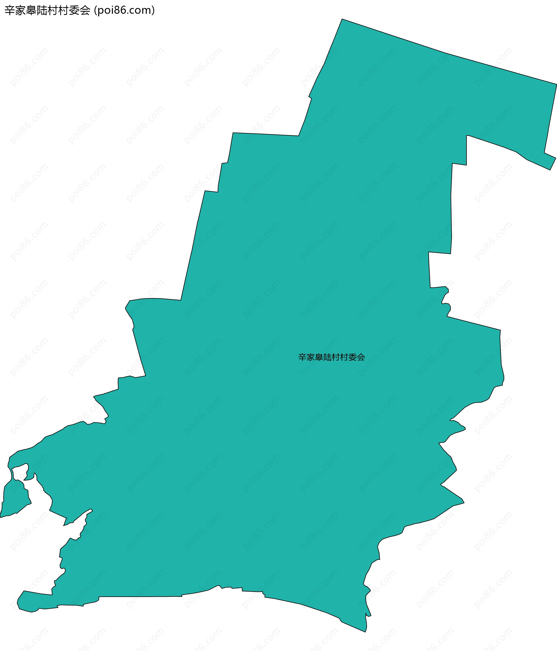 辛家皋陆村村委会边界地图