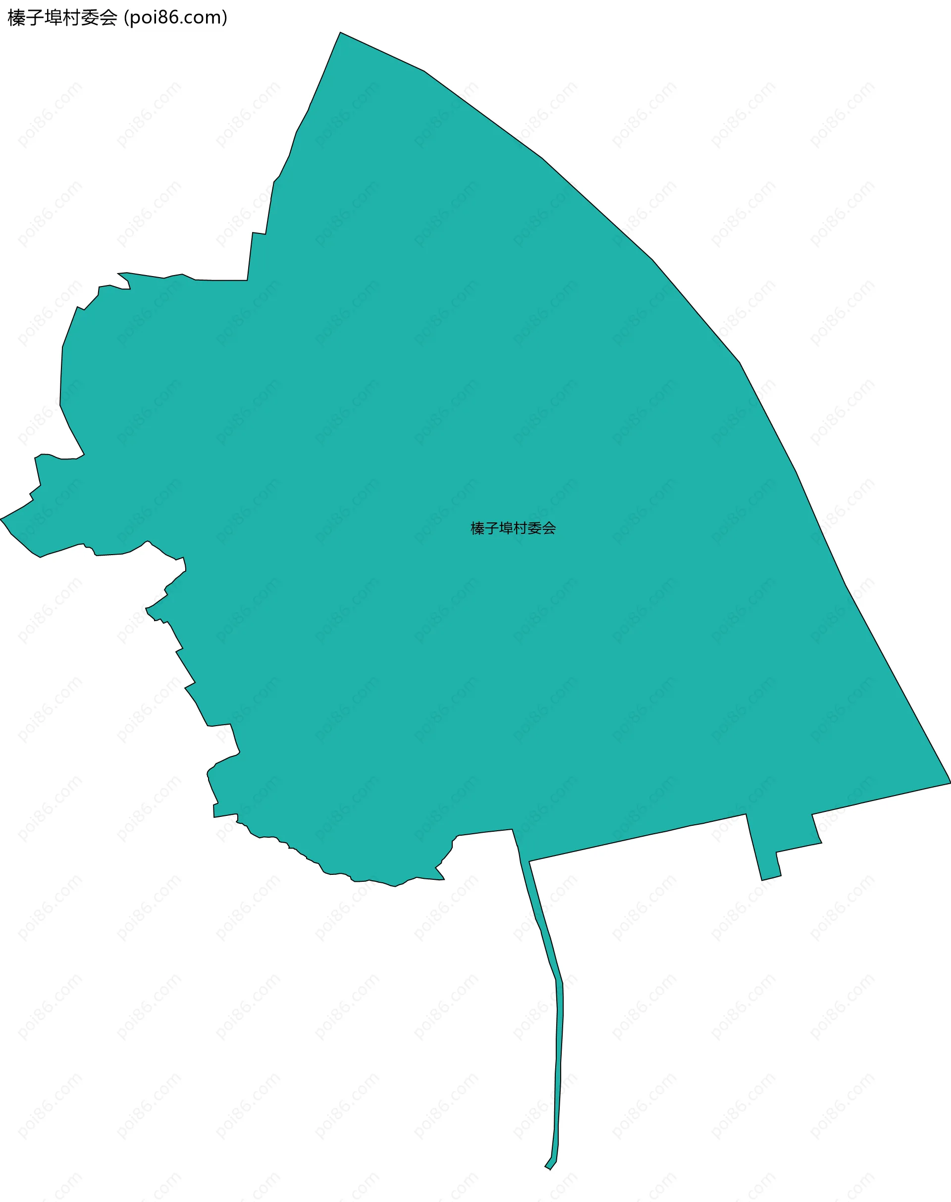 榛子埠村委会边界地图