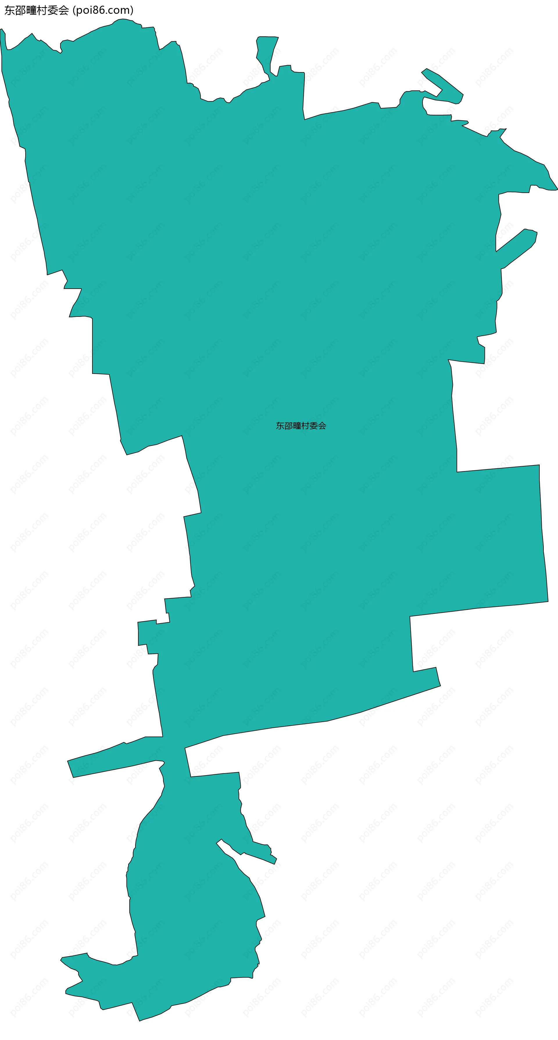 东邵疃村委会边界地图