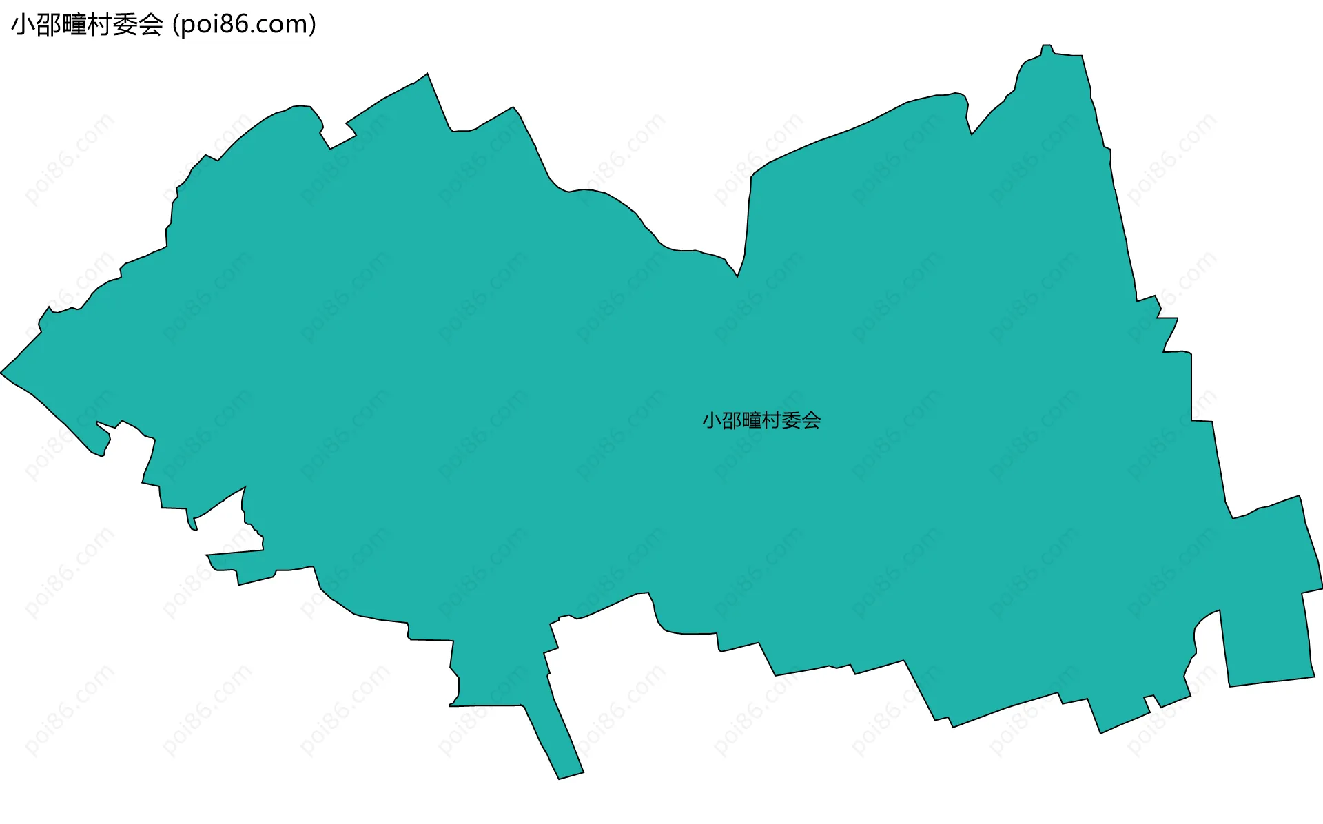 小邵疃村委会边界地图