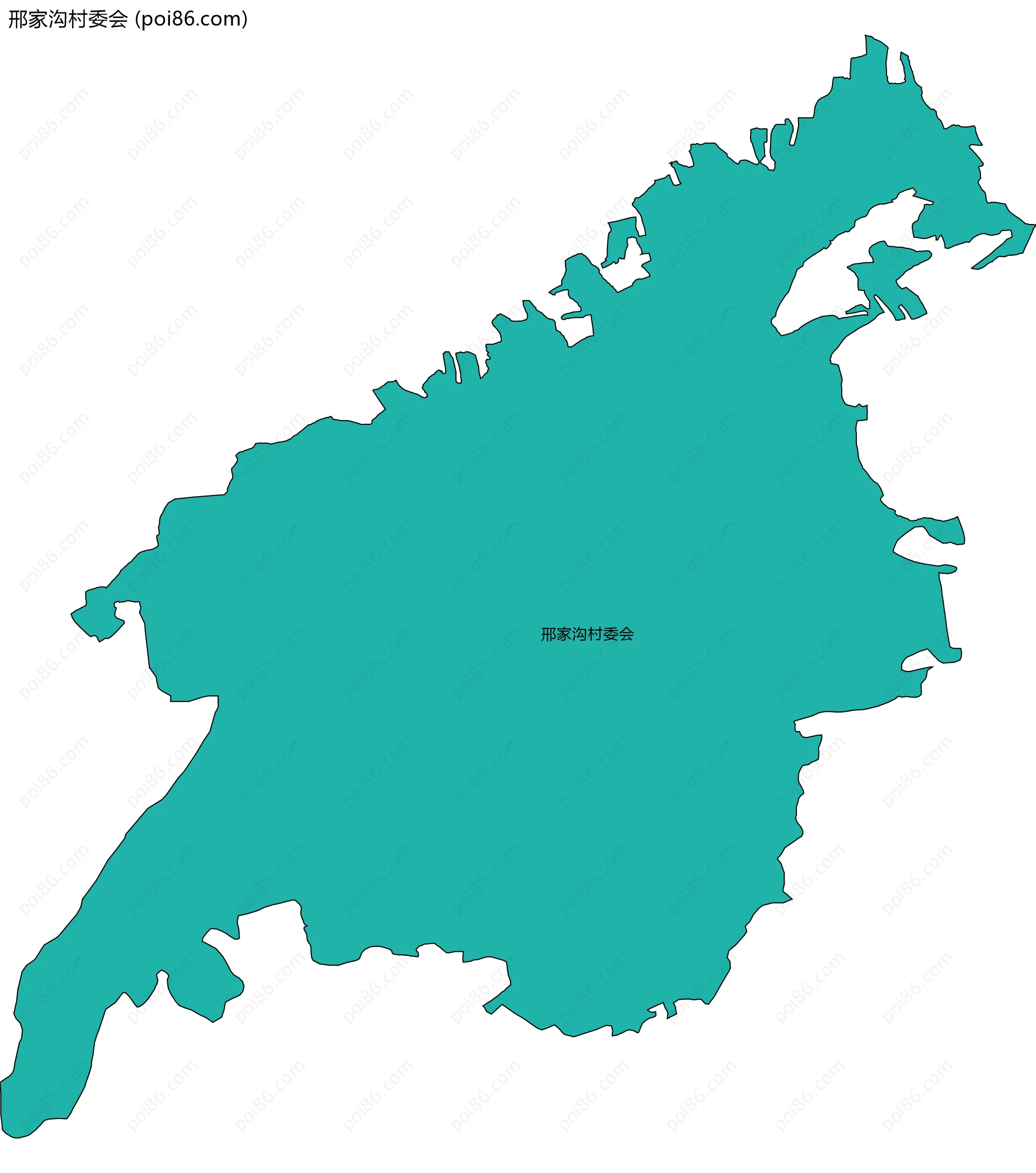 邢家沟村委会边界地图