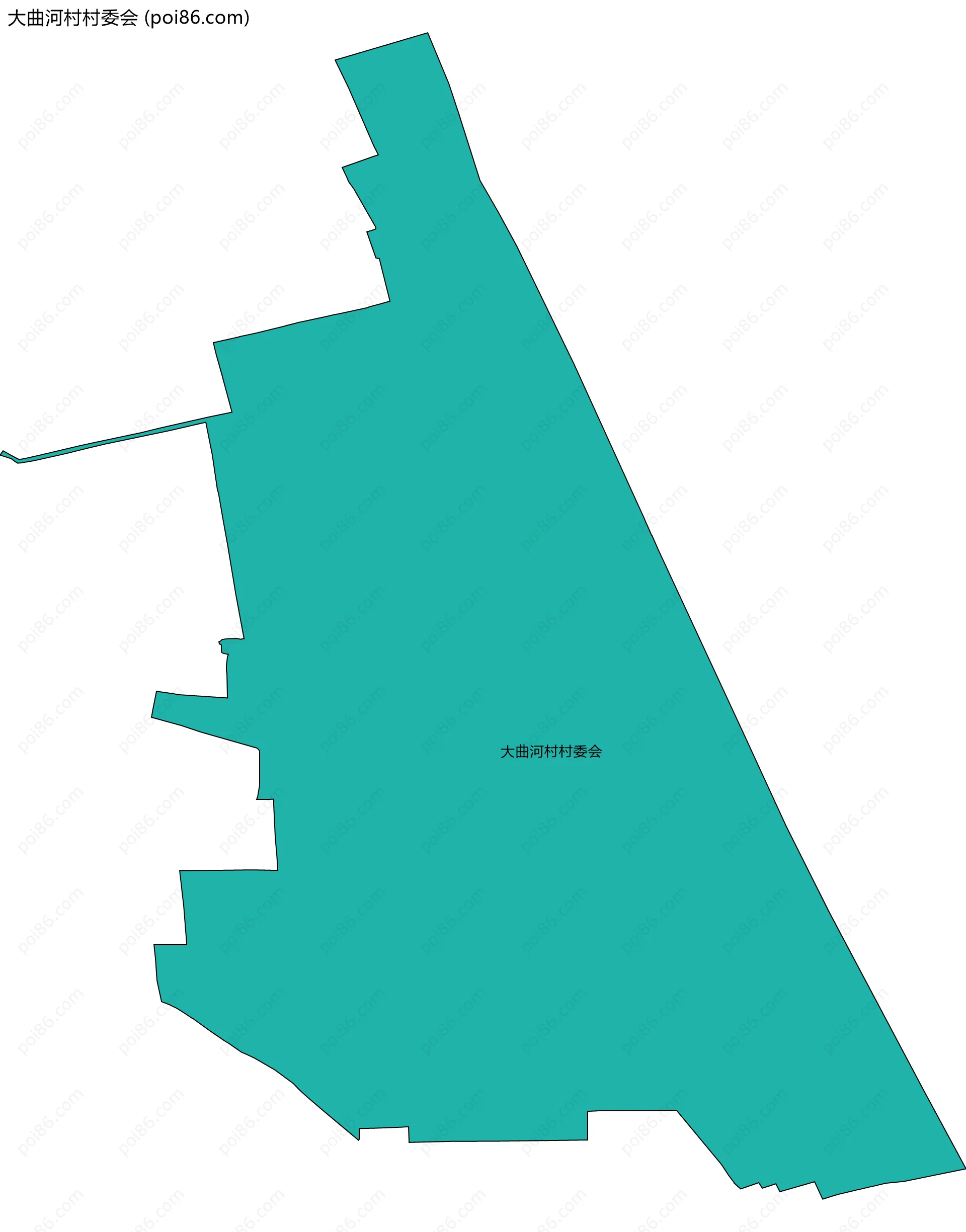大曲河村村委会边界地图