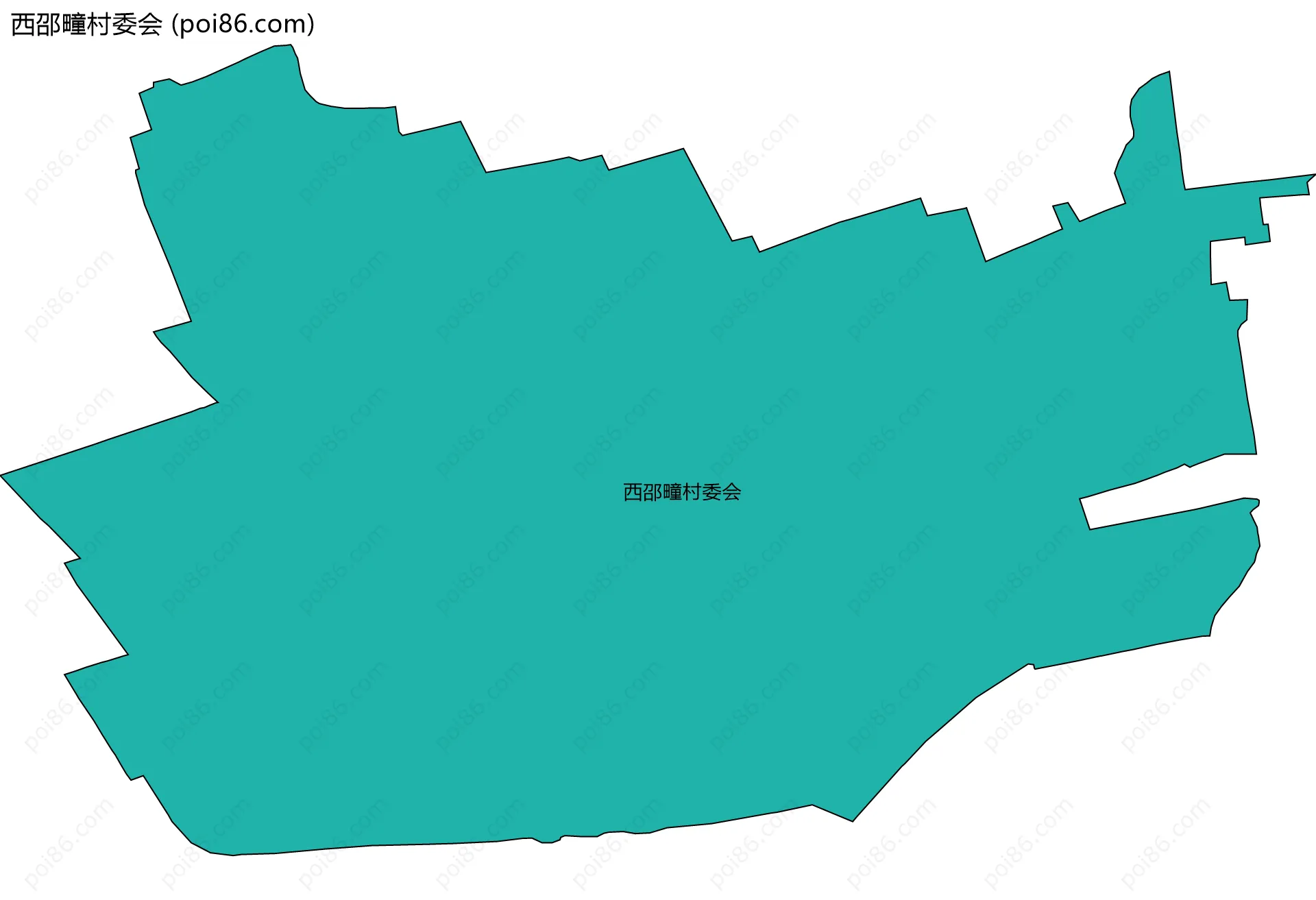 西邵疃村委会边界地图