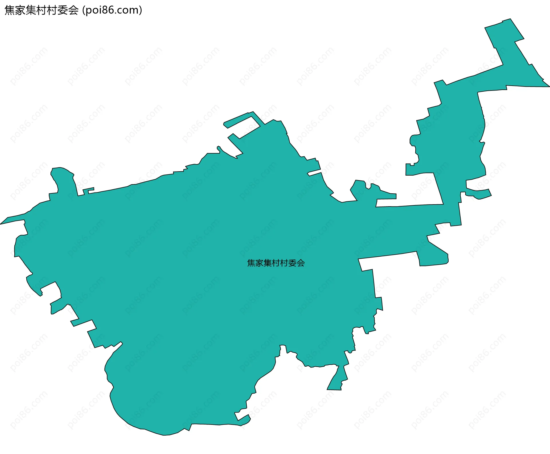 焦家集村村委会边界地图