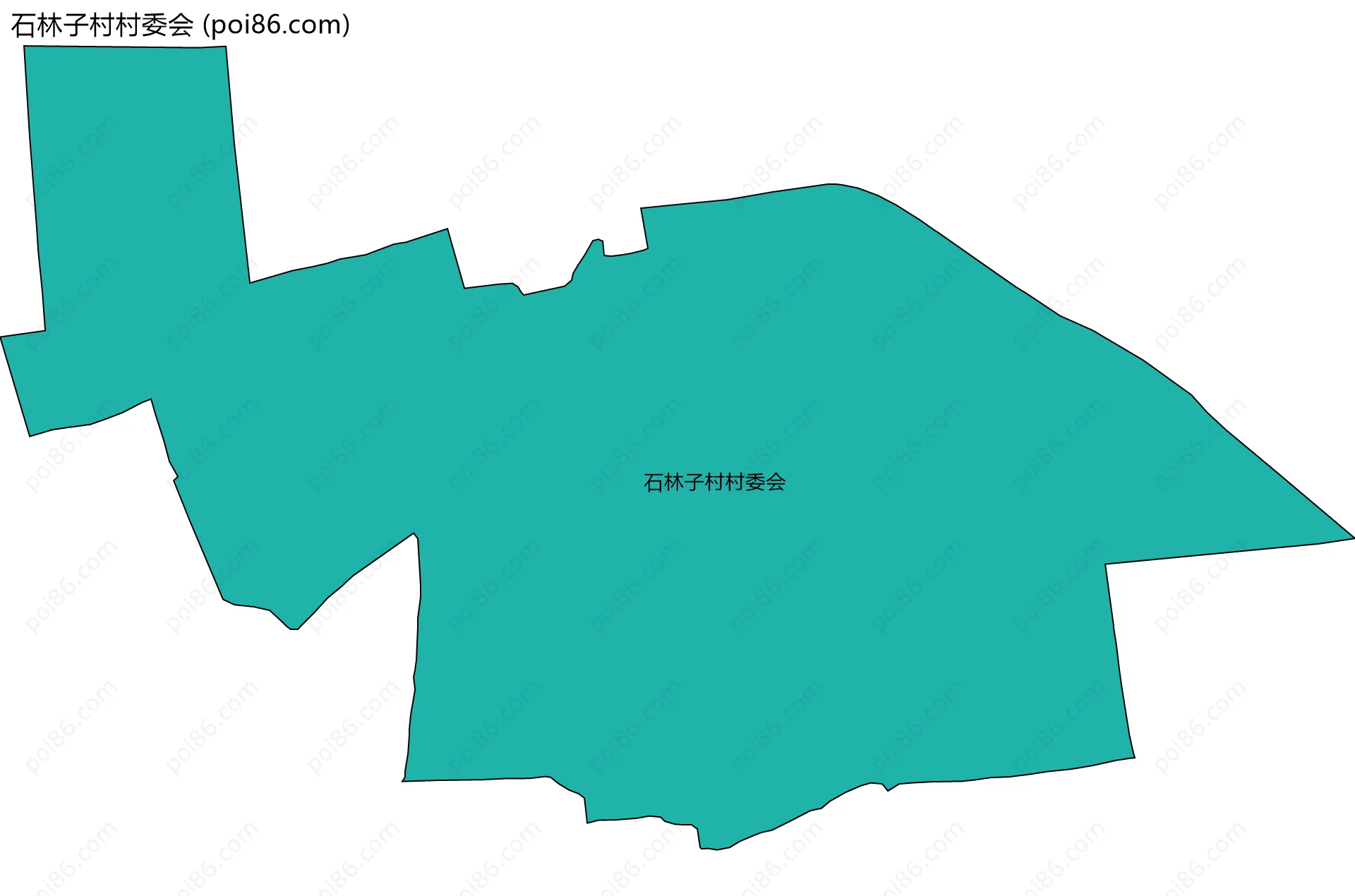 石林子村村委会边界地图