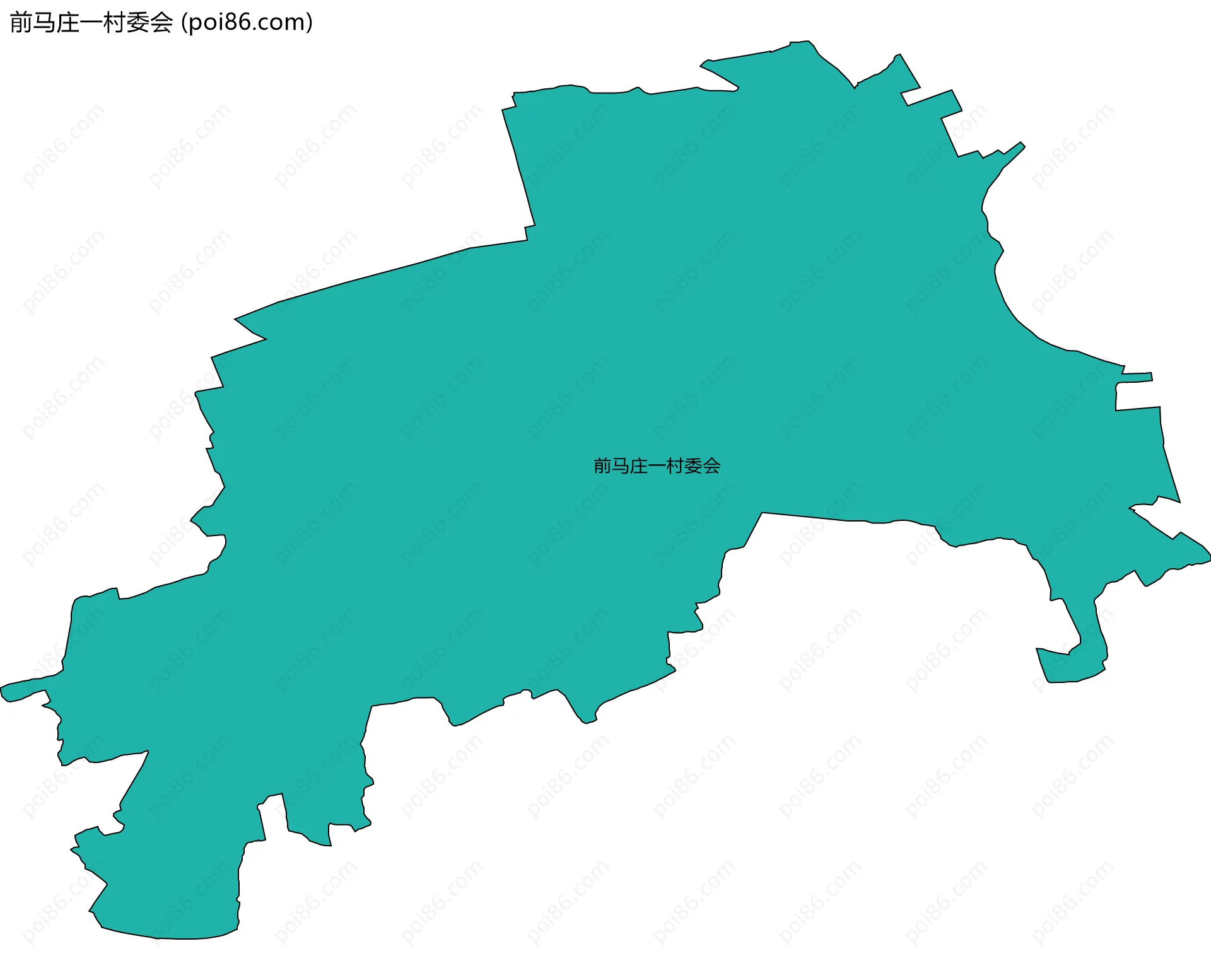 前马庄一村委会边界地图