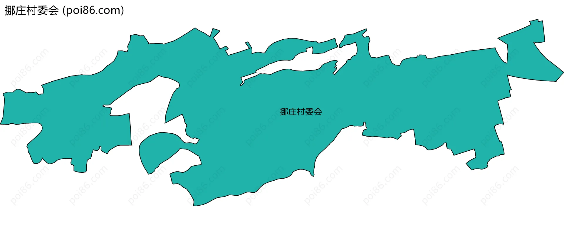 挪庄村委会边界地图