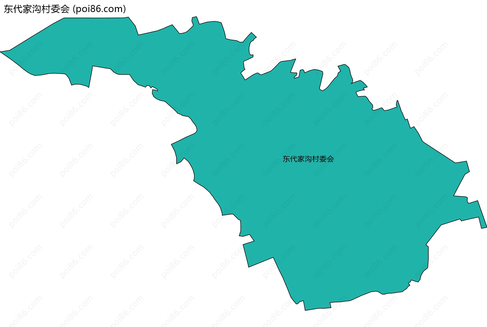 东代家沟村委会边界地图
