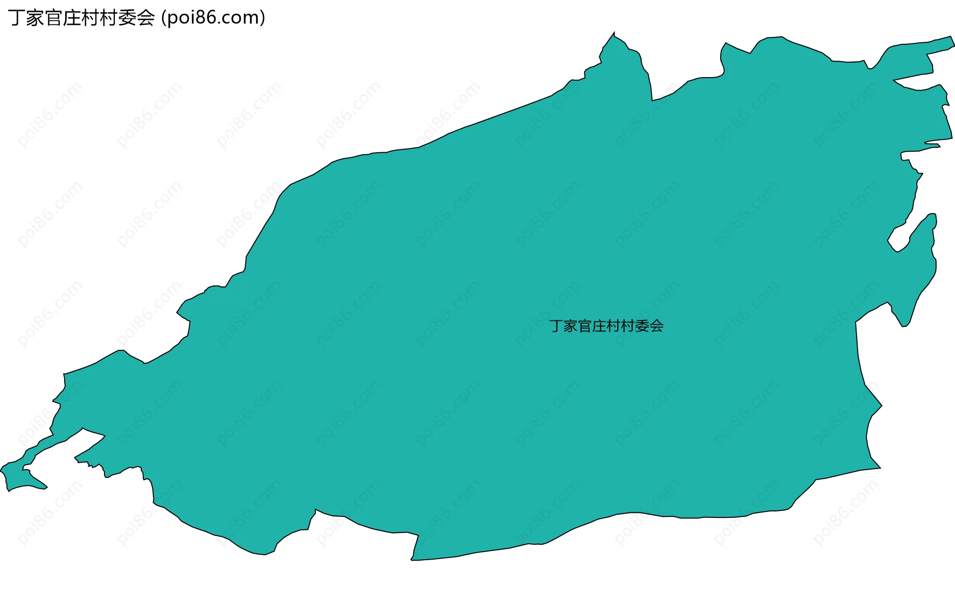 丁家官庄村村委会边界地图