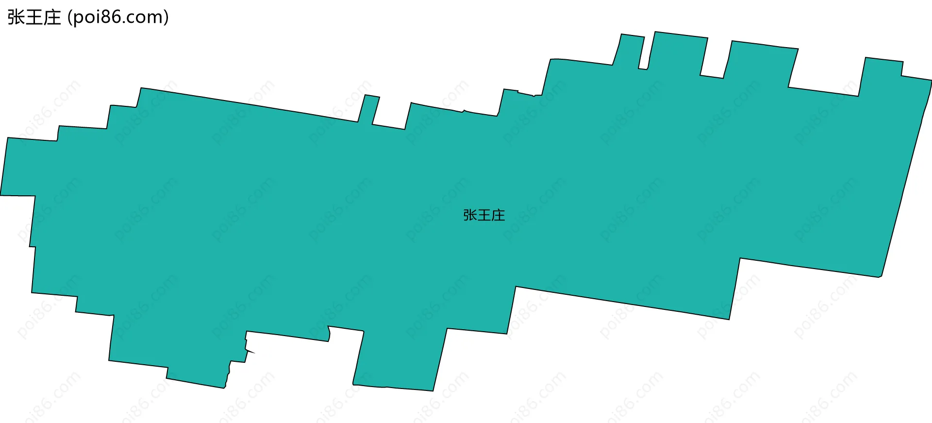 张王庄边界地图