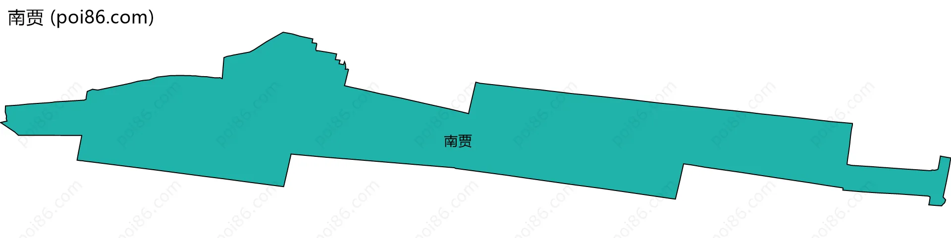 南贾边界地图