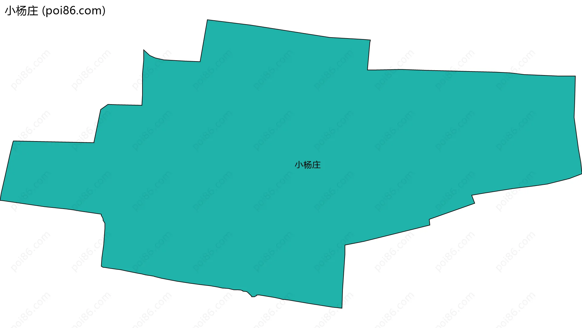 小杨庄边界地图