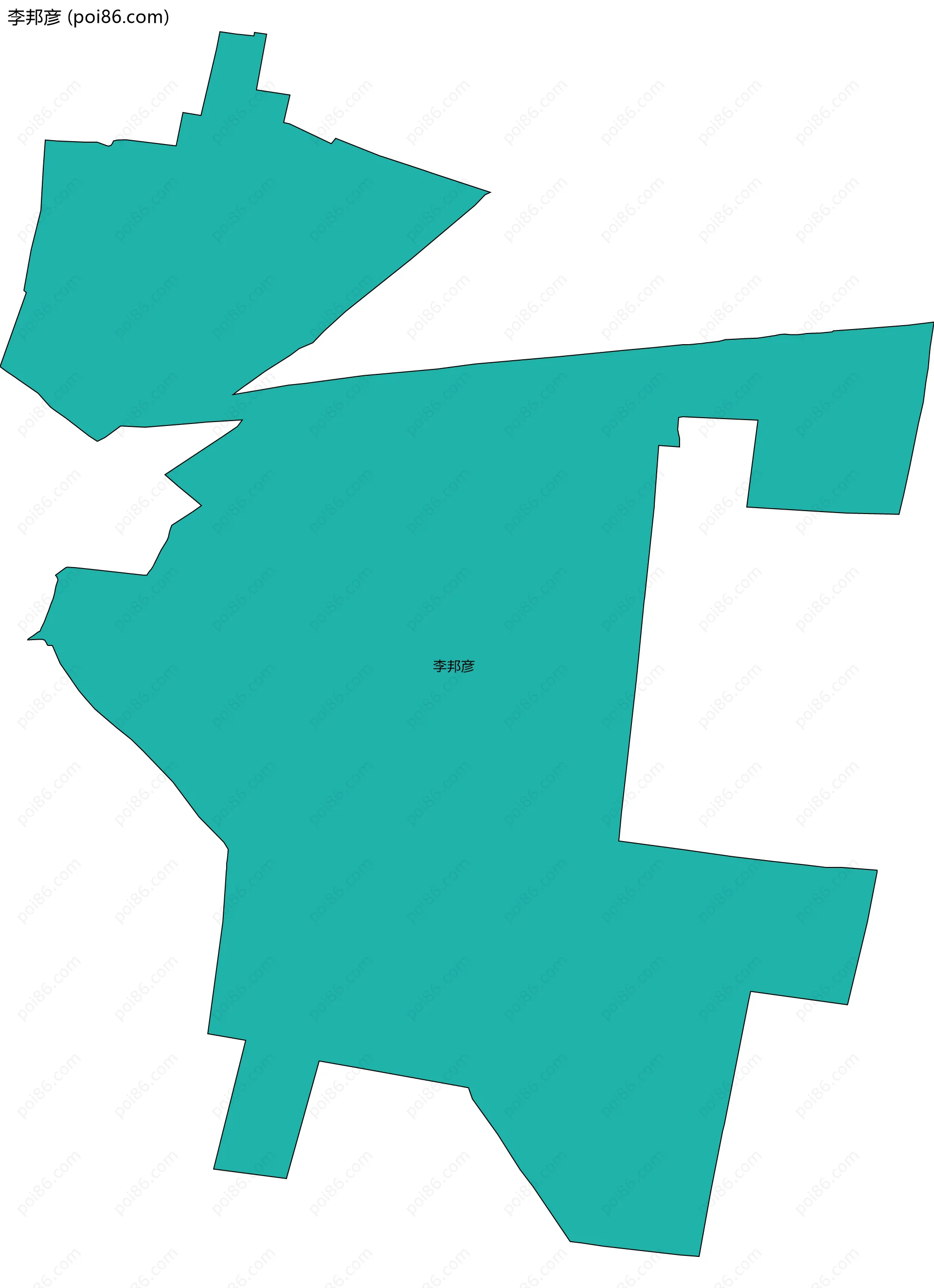 李邦彦边界地图