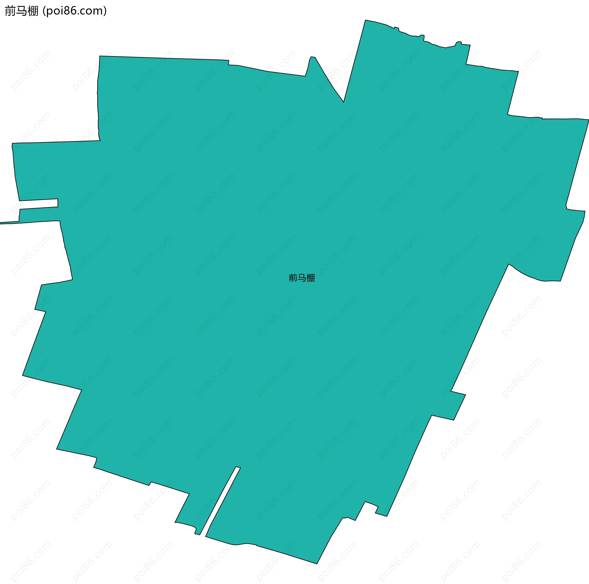 前马棚边界地图