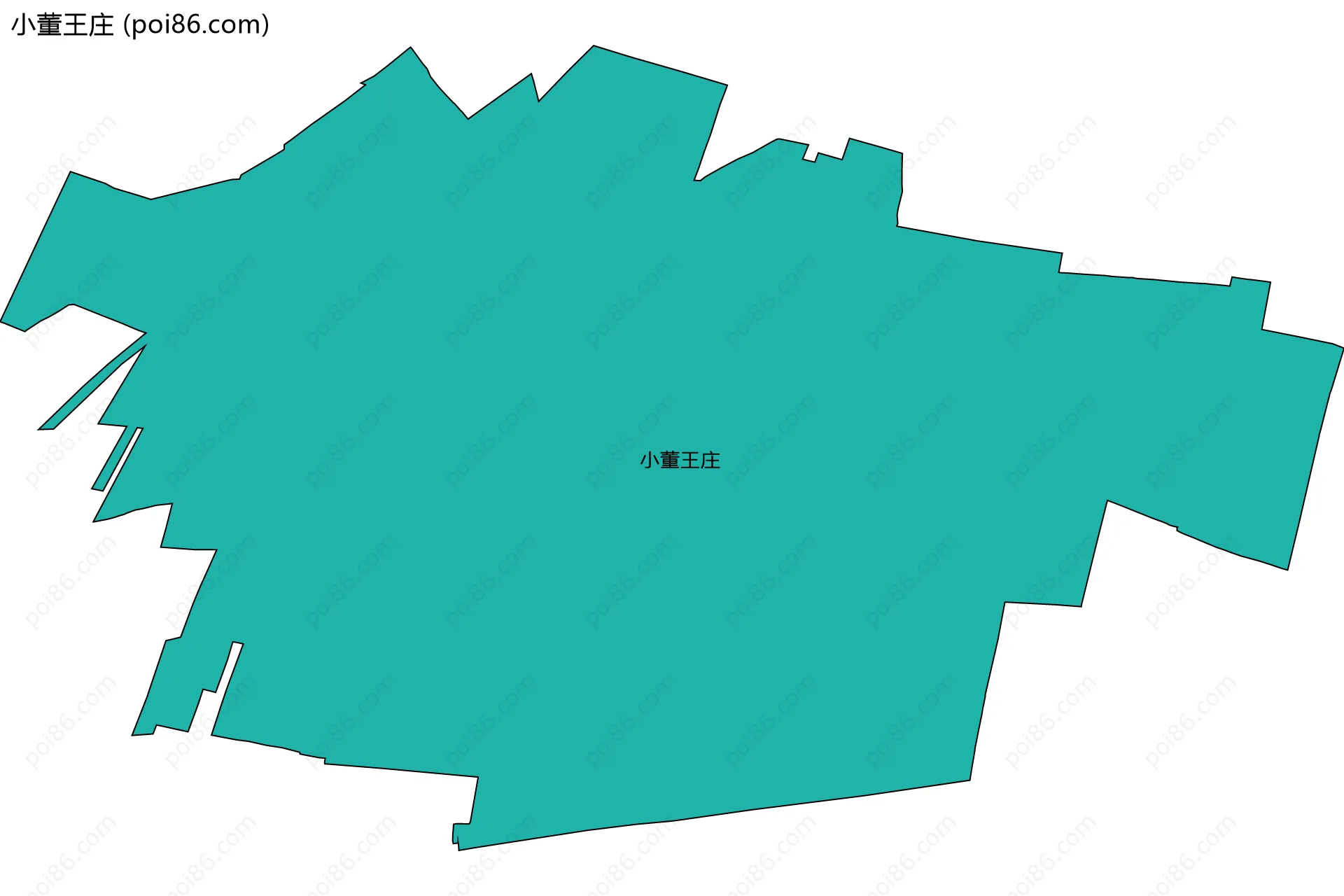 小董王庄边界地图