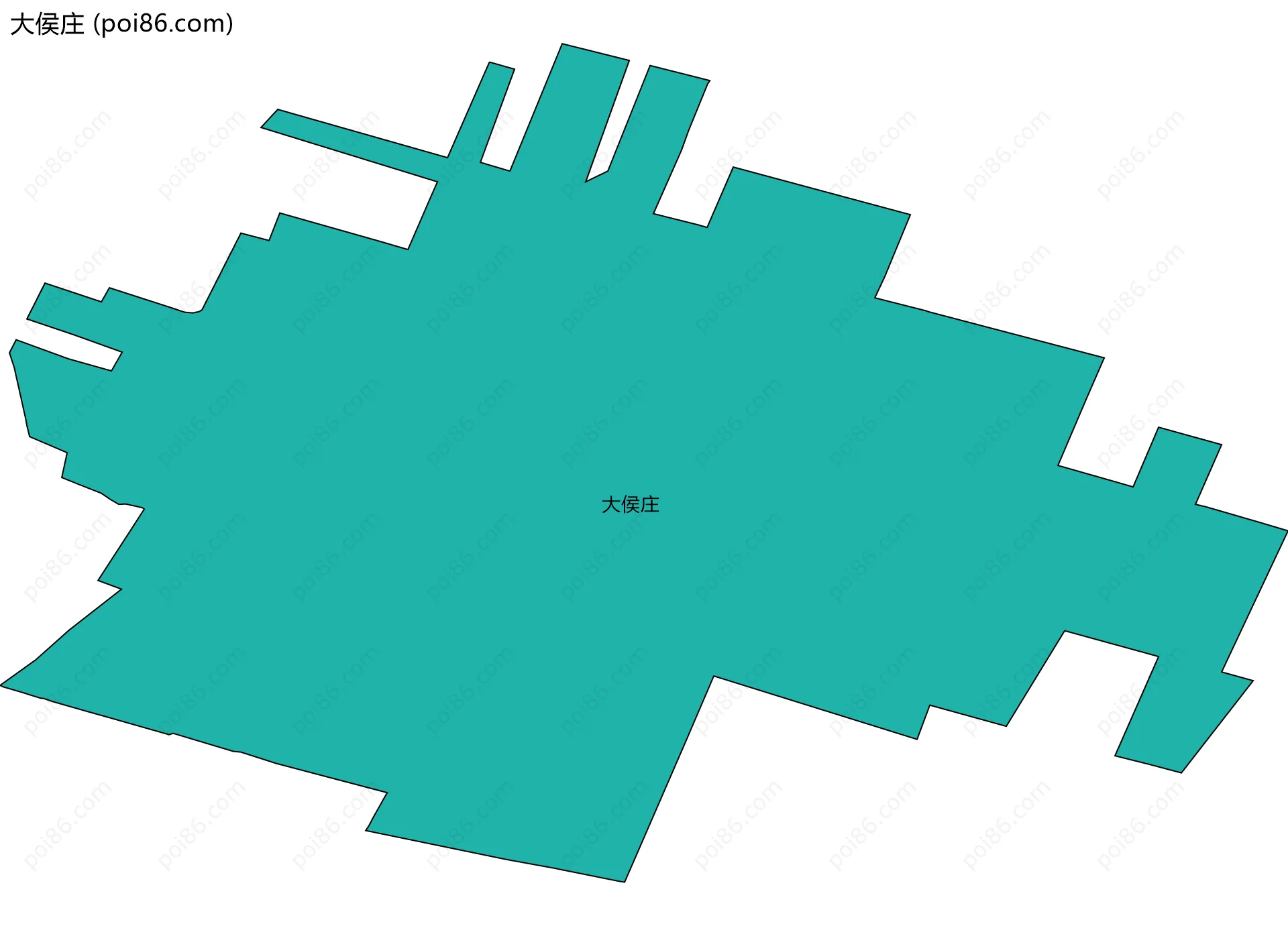 大侯庄边界地图