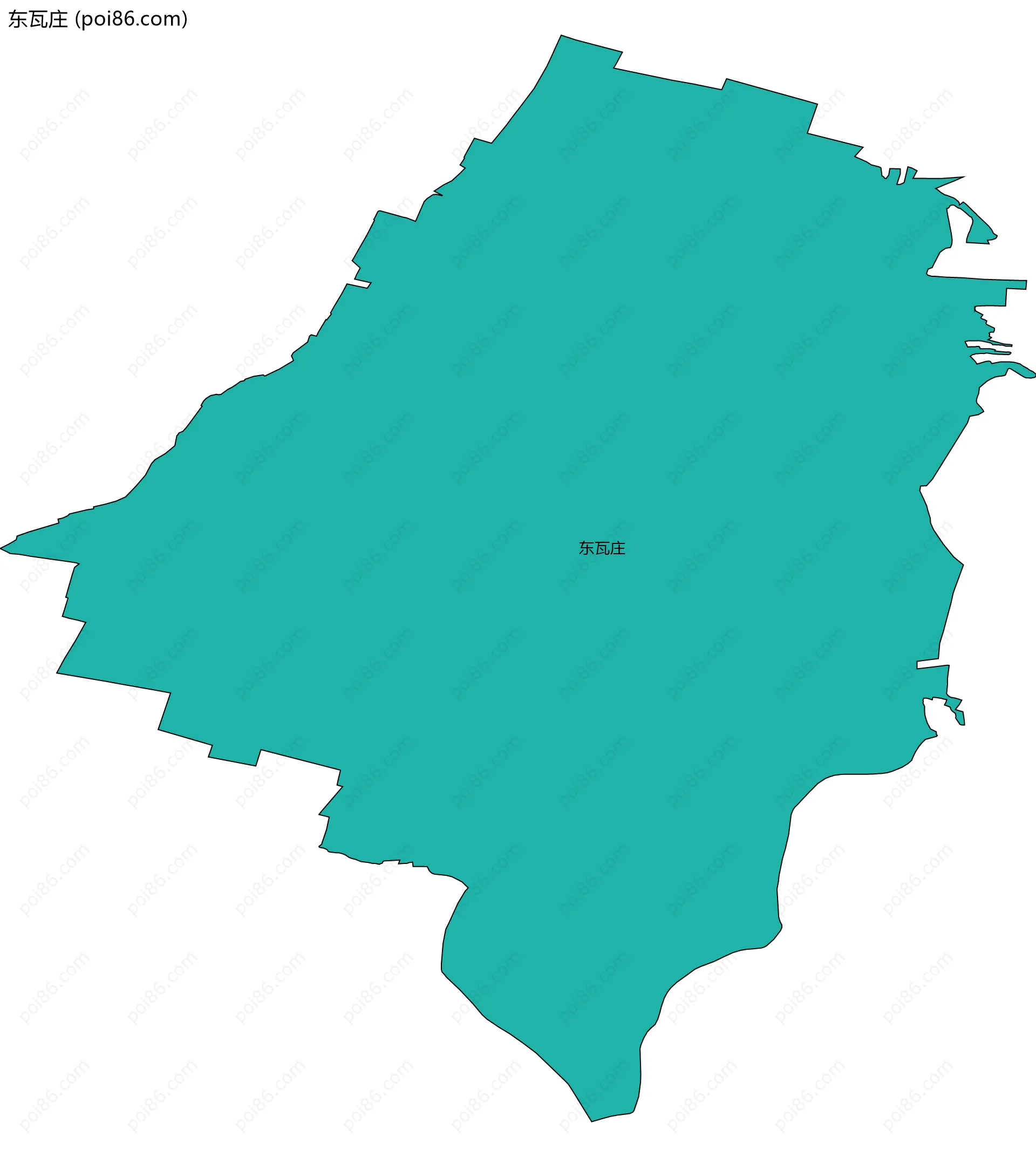 东瓦庄边界地图