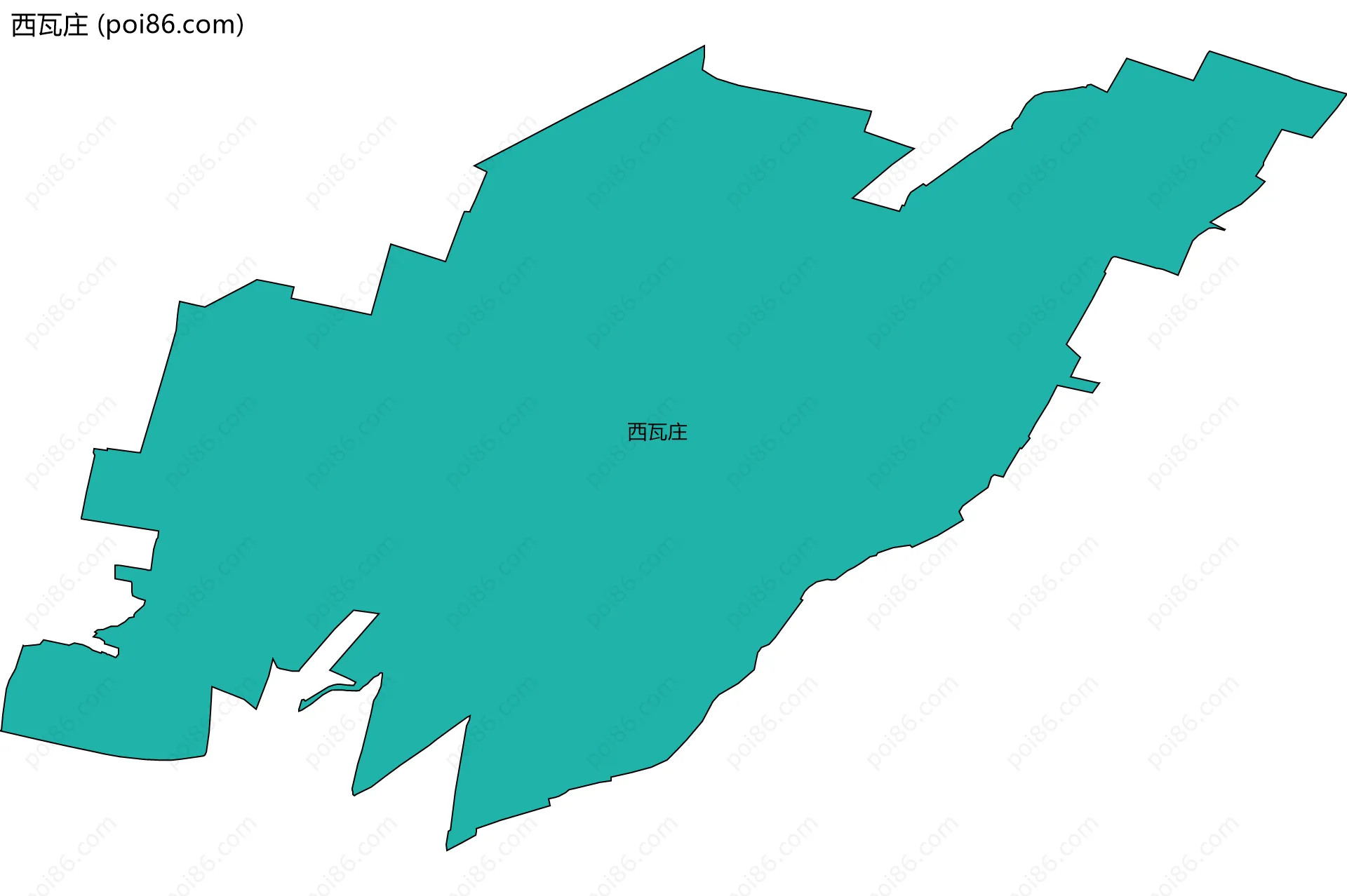 西瓦庄边界地图