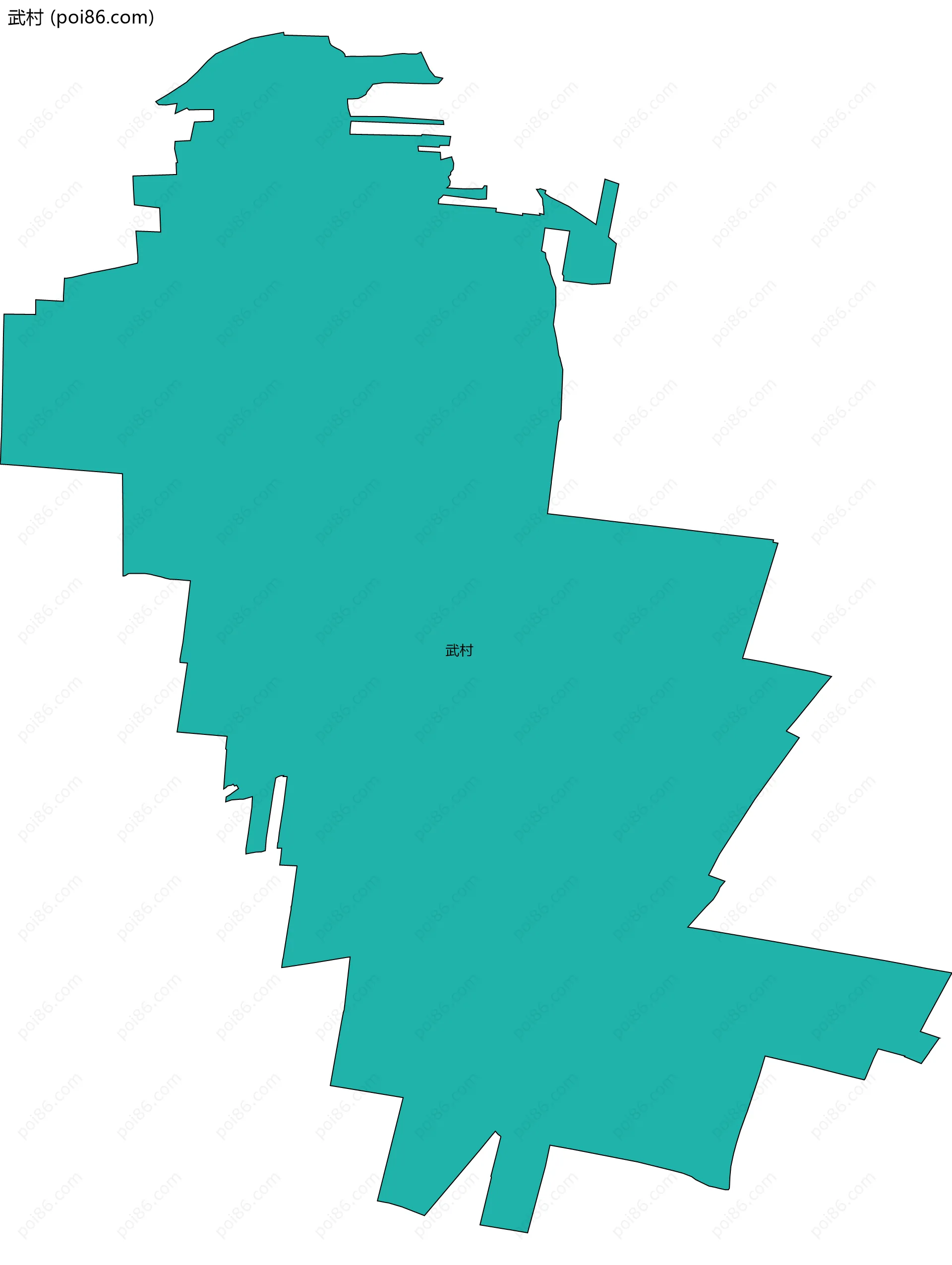 武村边界地图