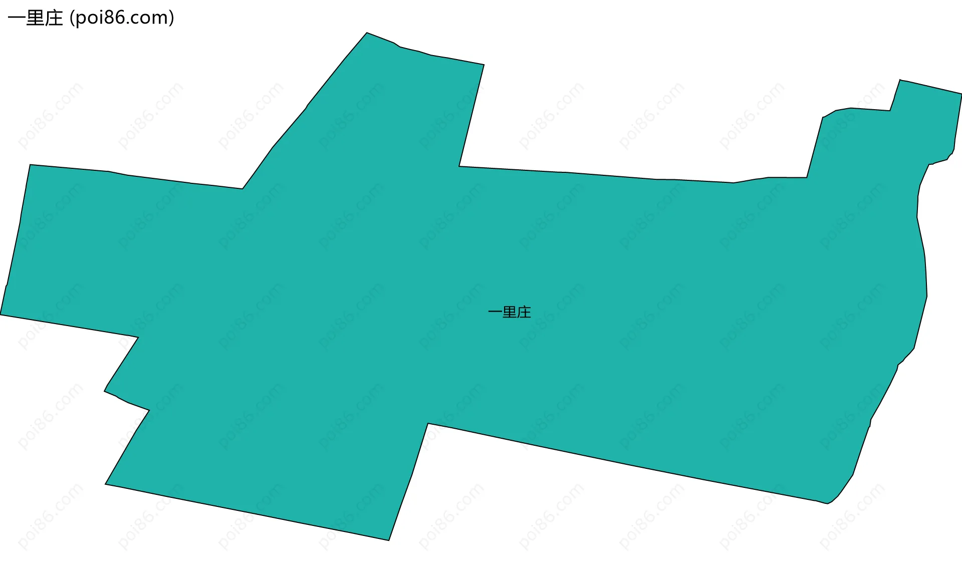 一里庄边界地图