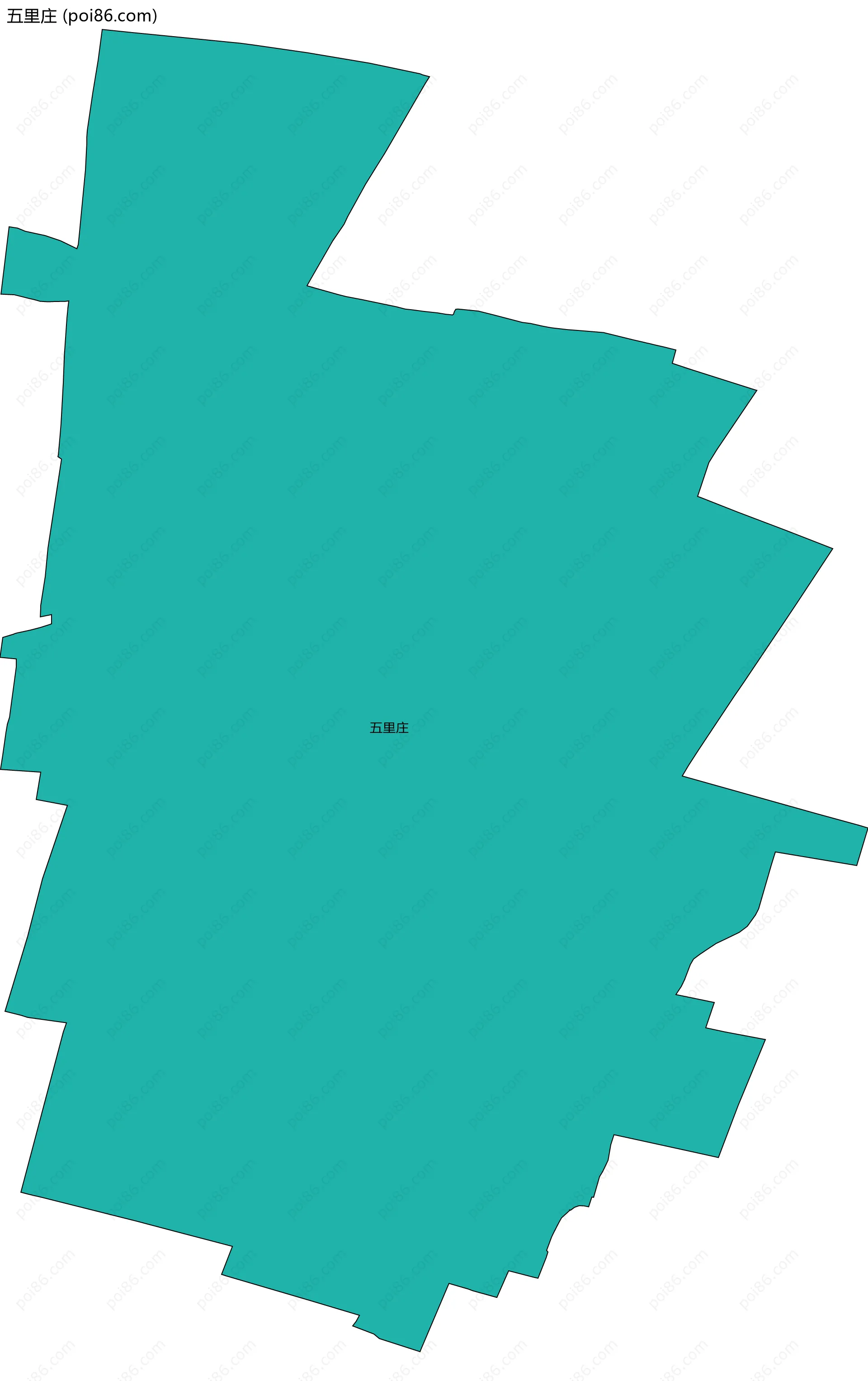 五里庄边界地图