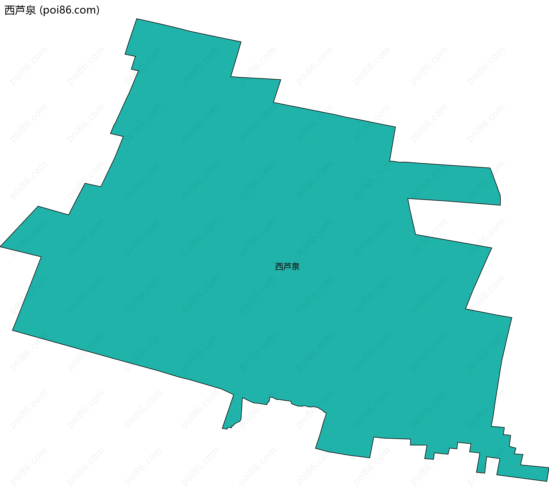 西芦泉边界地图