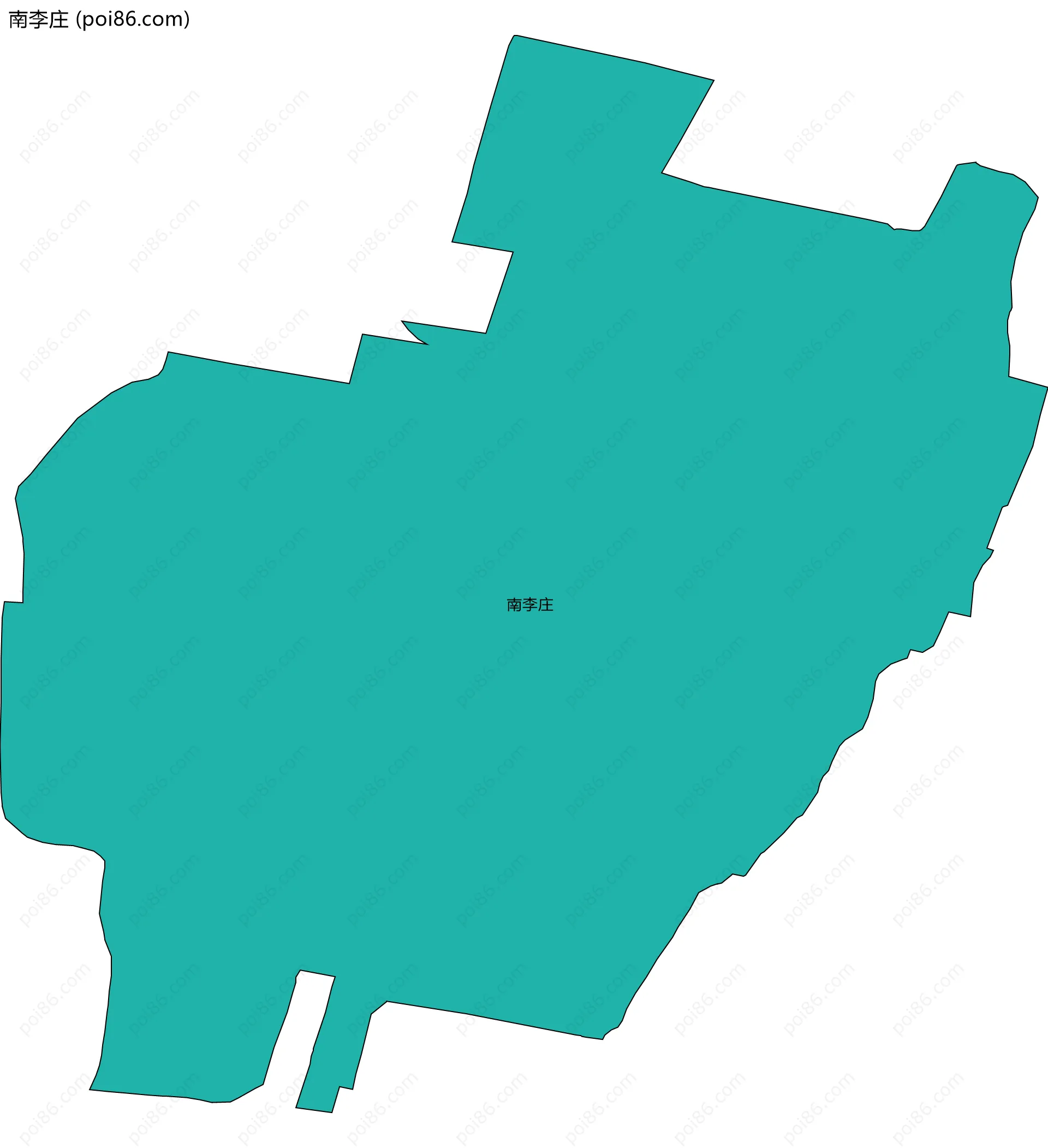 南李庄边界地图