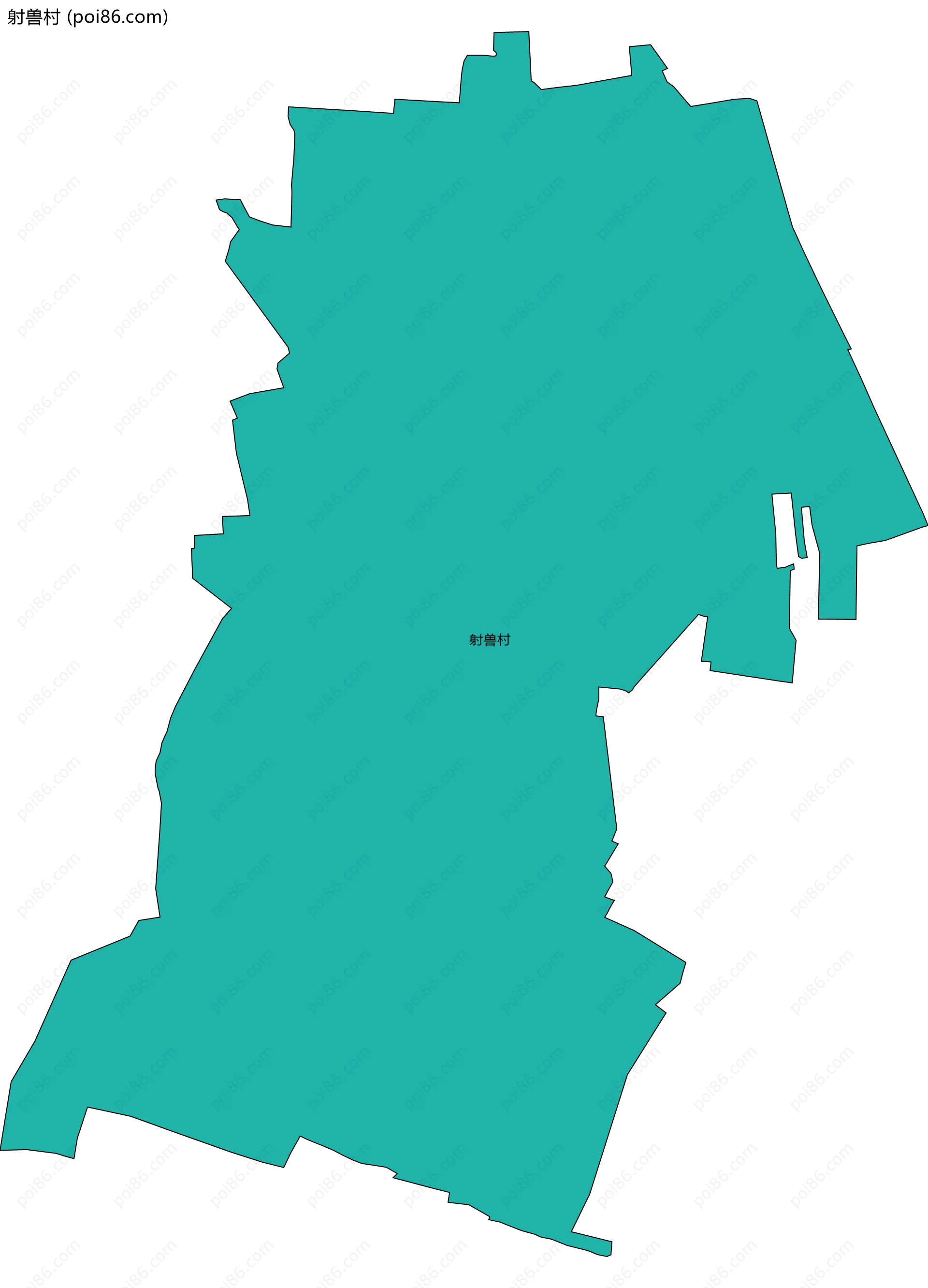 射兽村边界地图