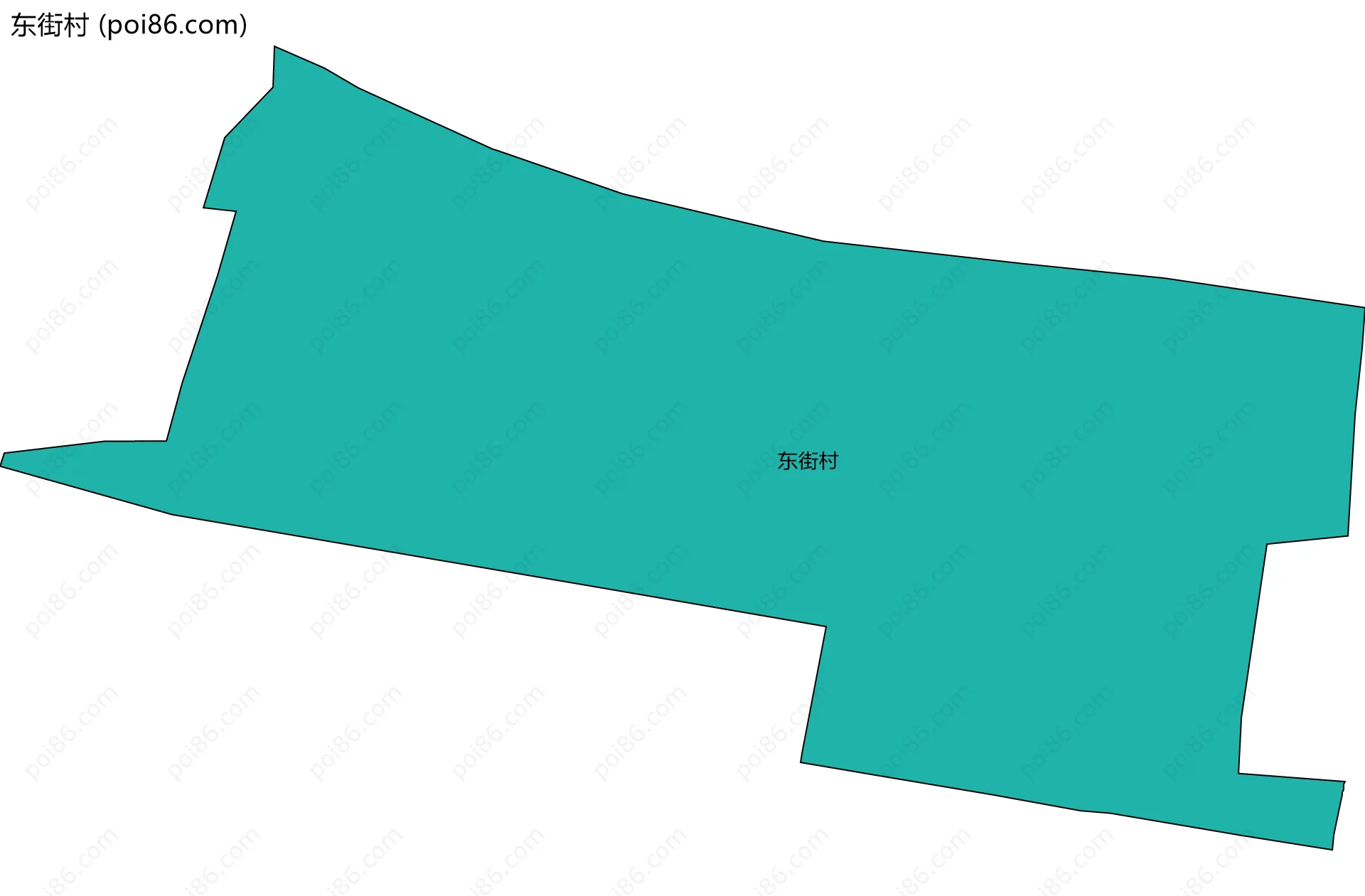 东街村边界地图